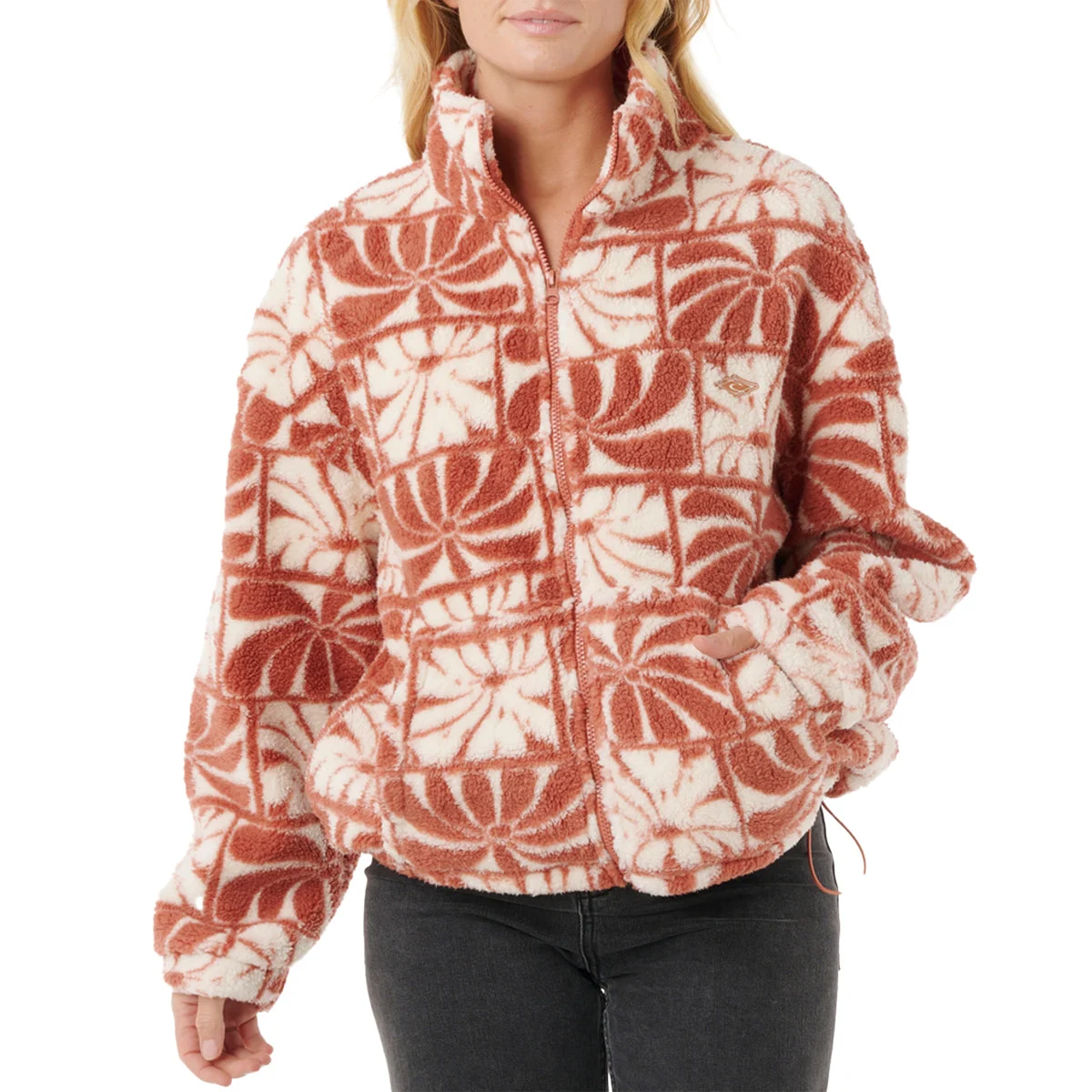 Rip Curl Women's AOTS TY Williams Polar Fleece Zip-Up Jacket