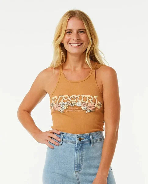 Rip Curl Womens Tank Top Endless Summer Ribbed