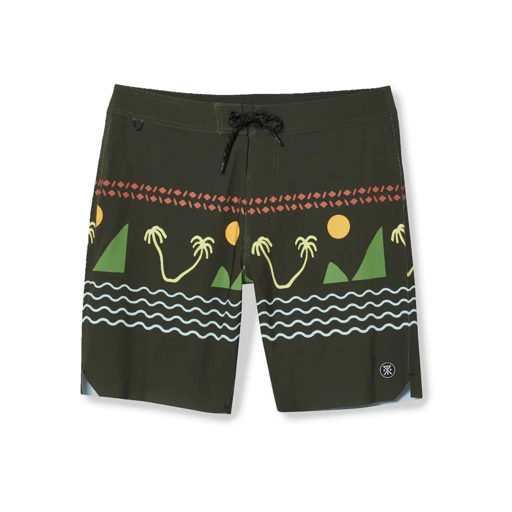 Roark Passage Primo 18" Island Time Military Boardshorts