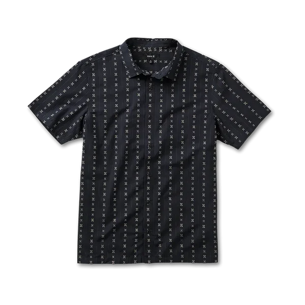 Roark Revival Mens Woven Gonzo Short Sleeve Button Up Shirt
