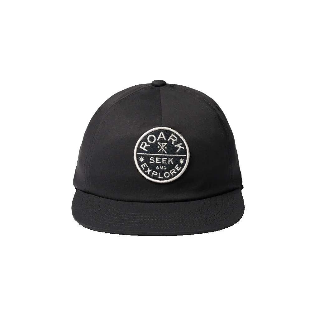 Roark Station Trucker Snapback Hat Black