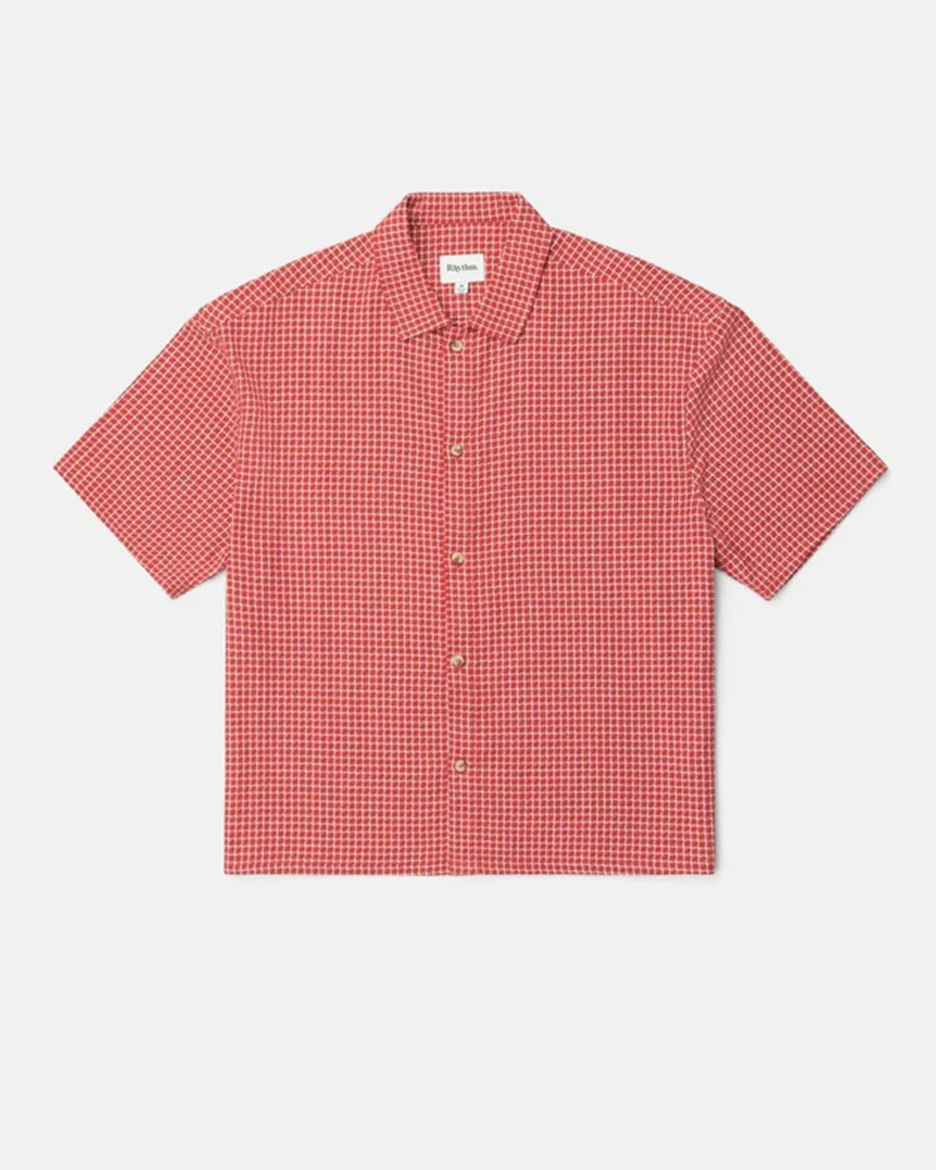 Rowen Check S/S Shirt - Red
