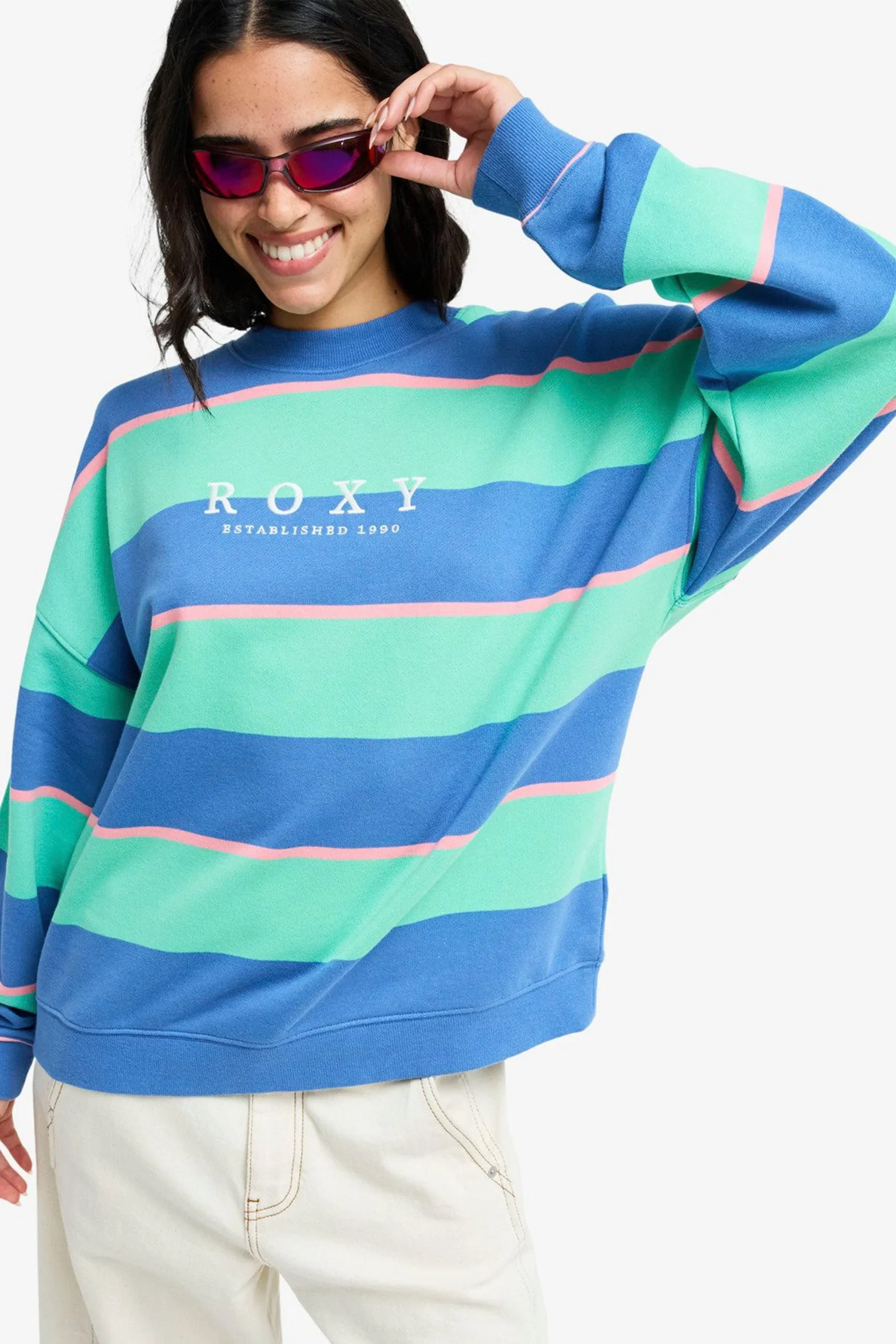 ROXY - STRICTLY STRIPES OVERSIZED SWEATER