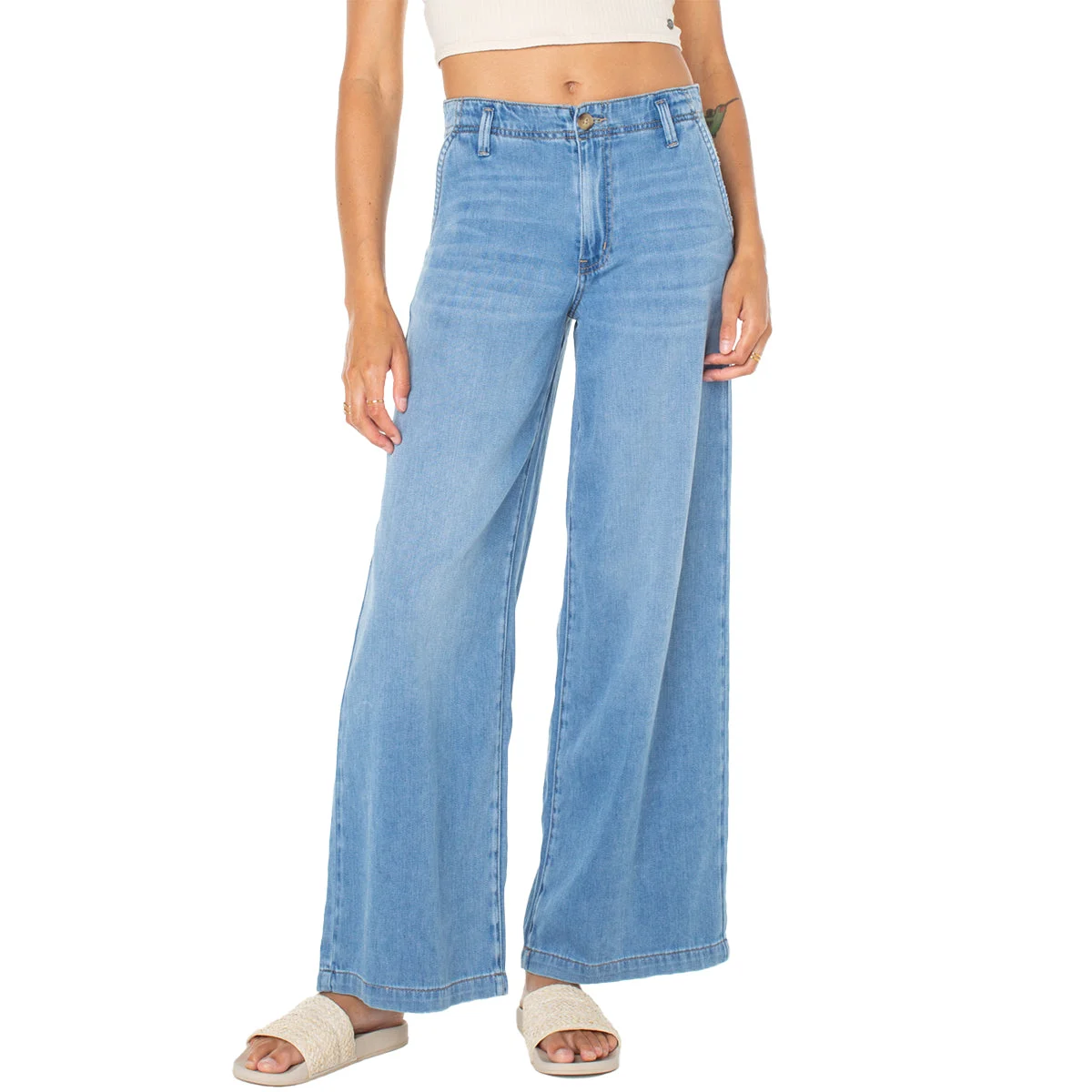 Roxy Women's Kalani Wide Leg Denim Pants