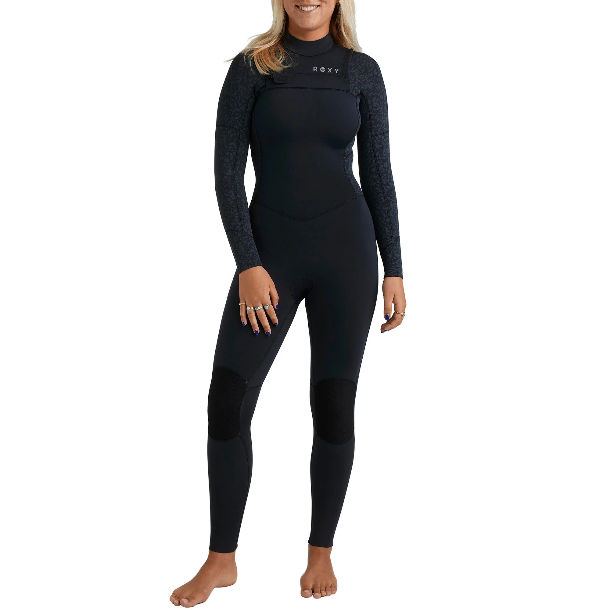 Roxy Women's Swell Natural 3/2 Chest-Zip Wetsuit