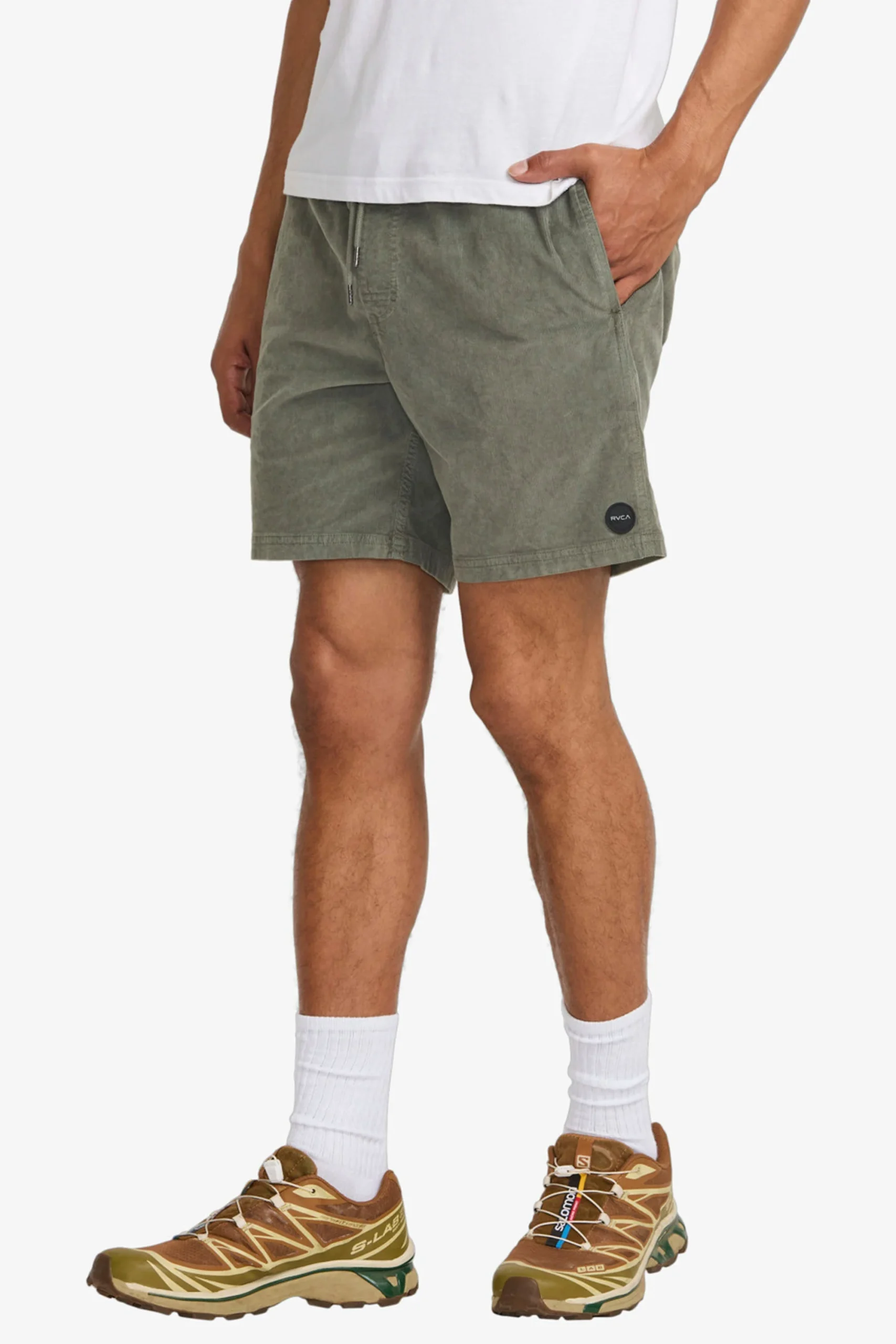 RVCA - ESCAPE ELASTIC CORD SHORT - SAGE LEAF
