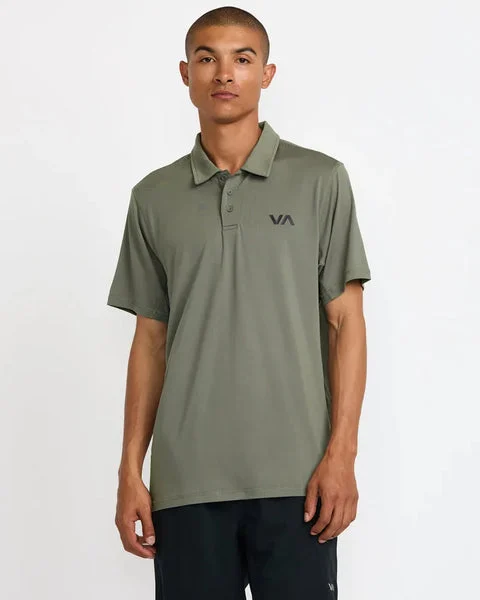 RVCA Mens Knit Sport Vent Polo