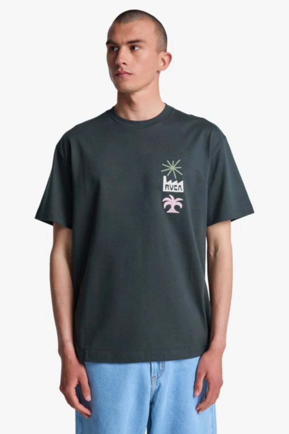 RVCA - MIRAGE TEE - PIRATE BLACK