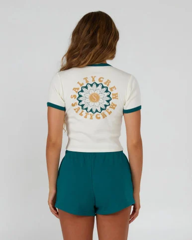 SALTY CREW FLOWER POWER RINGER TEE (20035697W)