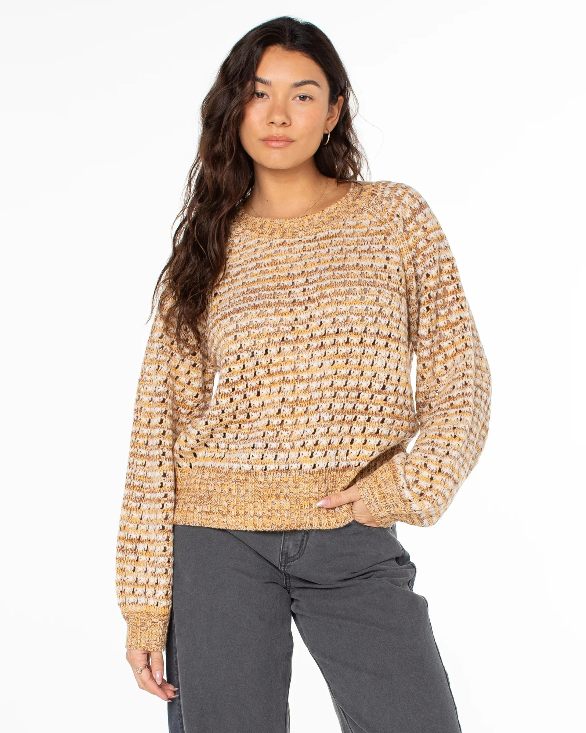 Seascape Crewneck Sweater - Pumice Stone