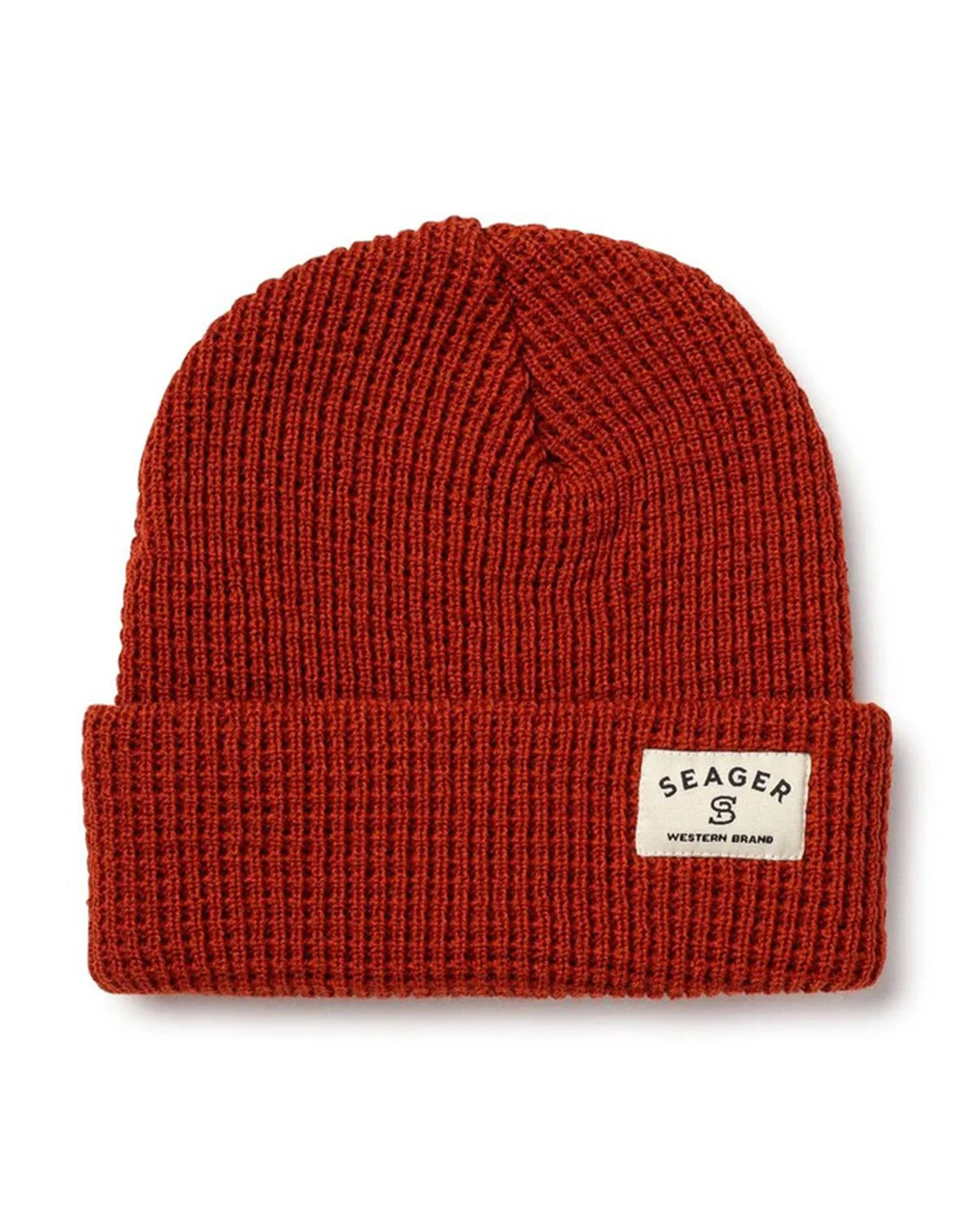 Service Waffle Knit Beanie 2.0 - Rust