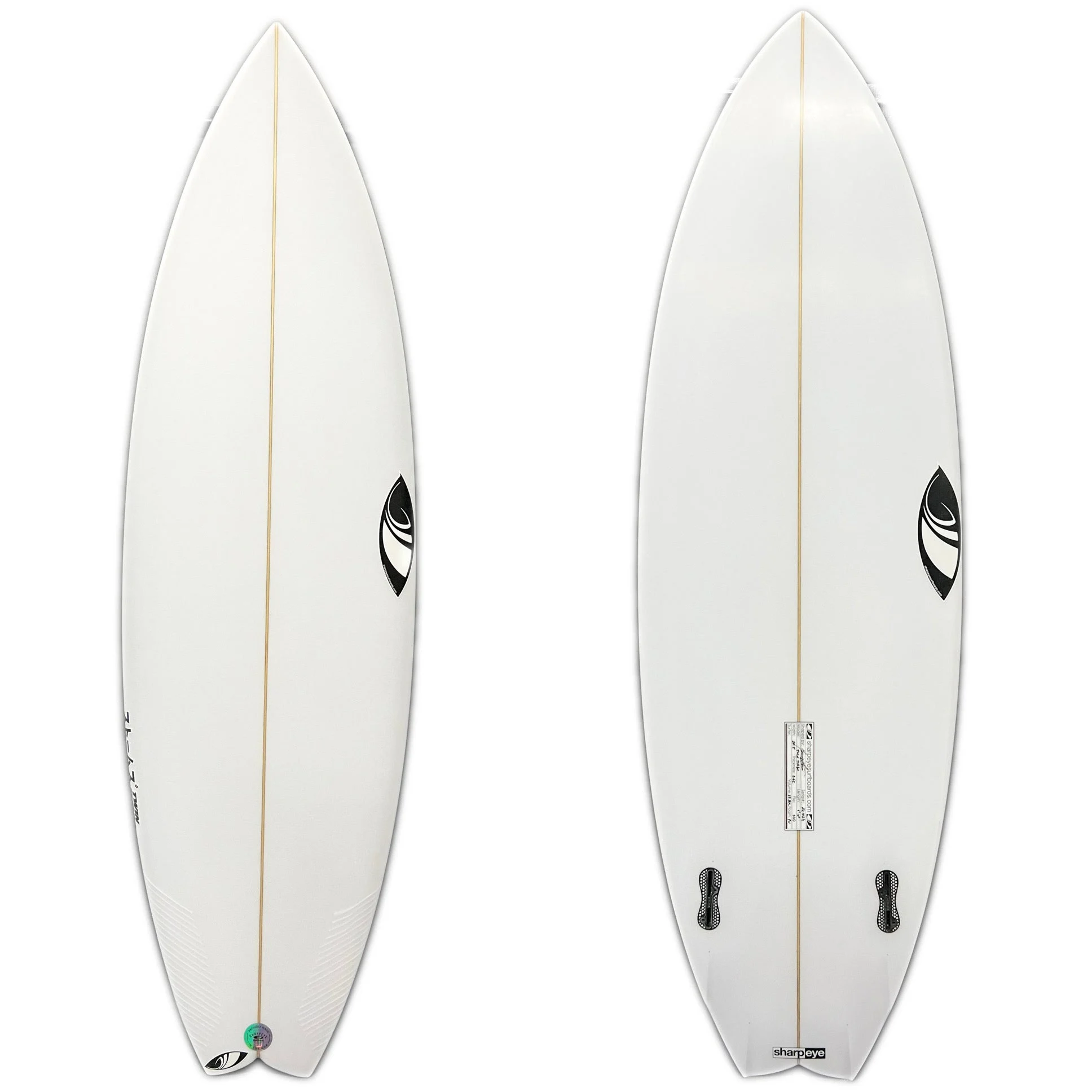 Sharp Eye 5'10" Twin Turbo CT Channel Clear 641024