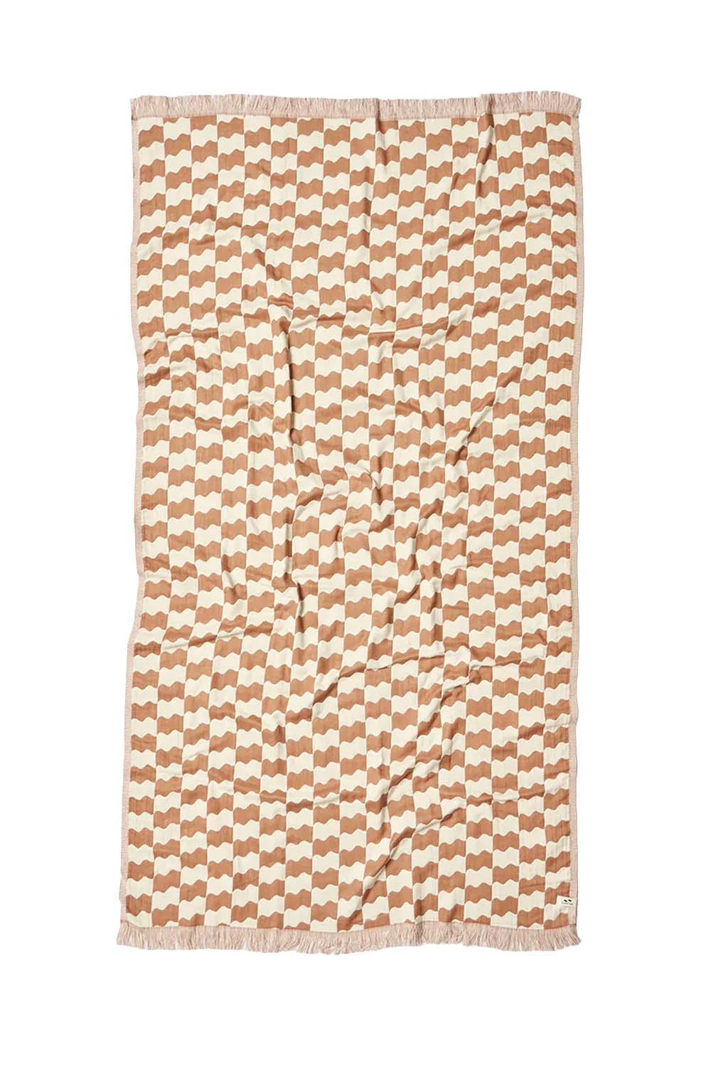 SLOWTIDE - SLOWTIDE CHECKER DRIFTWEAVE TURKISH TOWEL