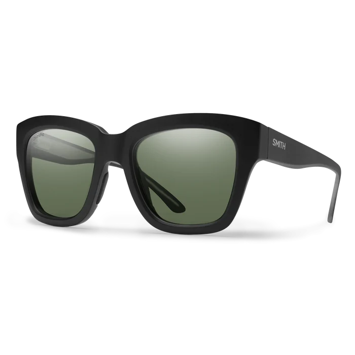 Smith Sway Sunglasses-Matte Black/Chromapop Gry Grn Polar