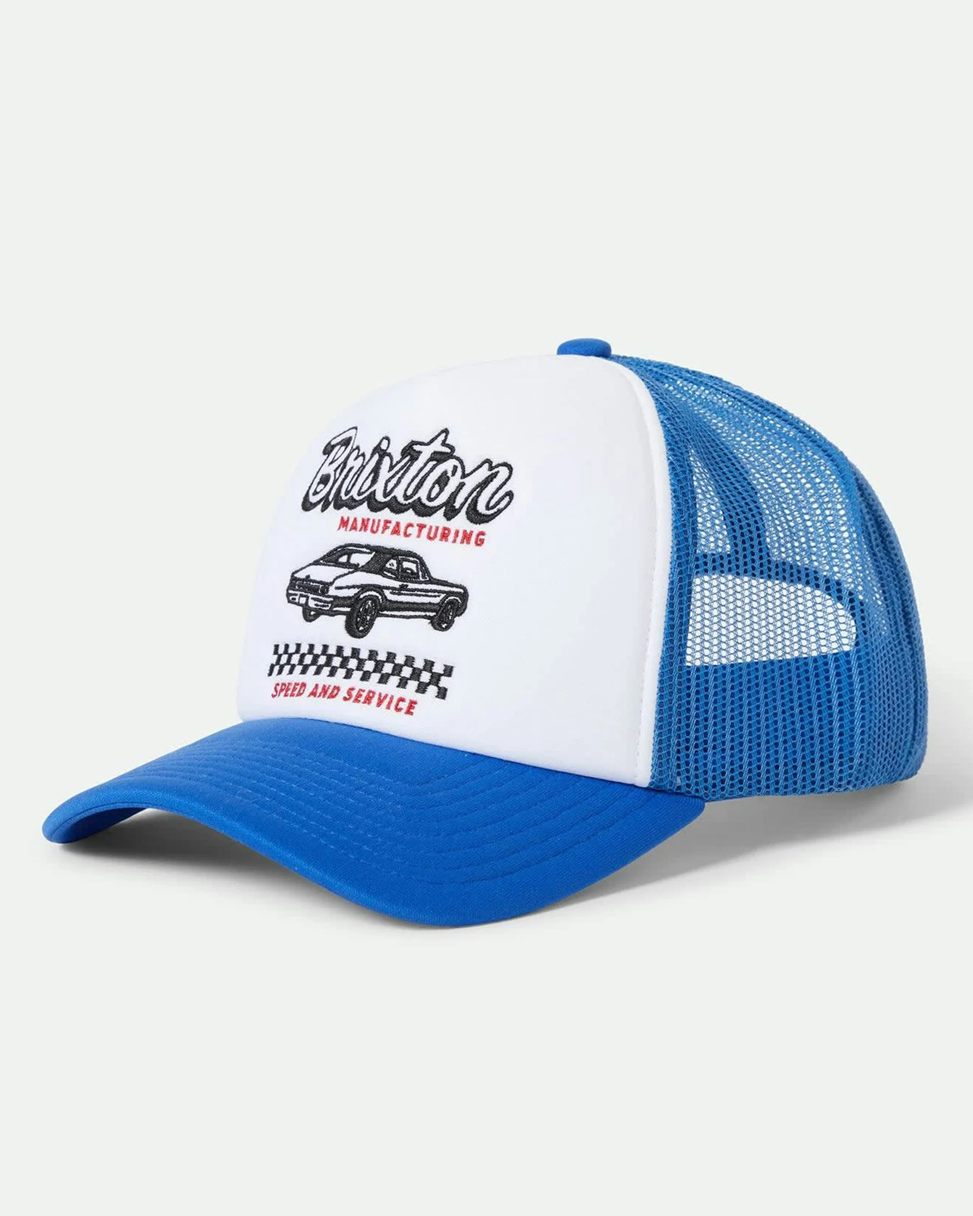 Speed And Service Netplus Trucker Hat - Electric Blue
