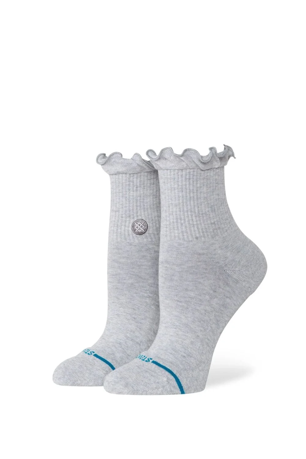 STANCE - RUFFLE ICON QUARTER - HEATHER GREY