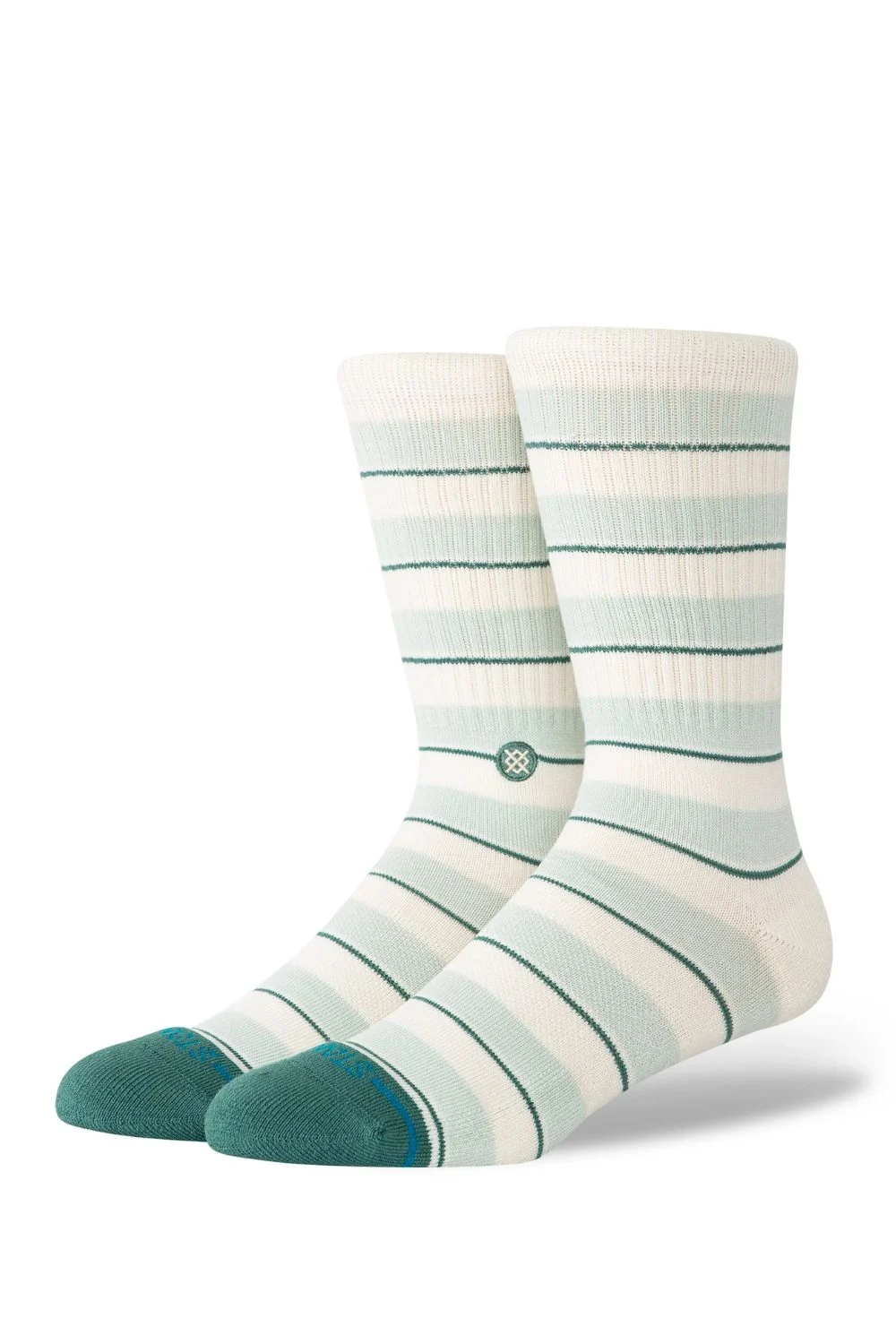 STANCE - STRIPED IT CREW - TEAL