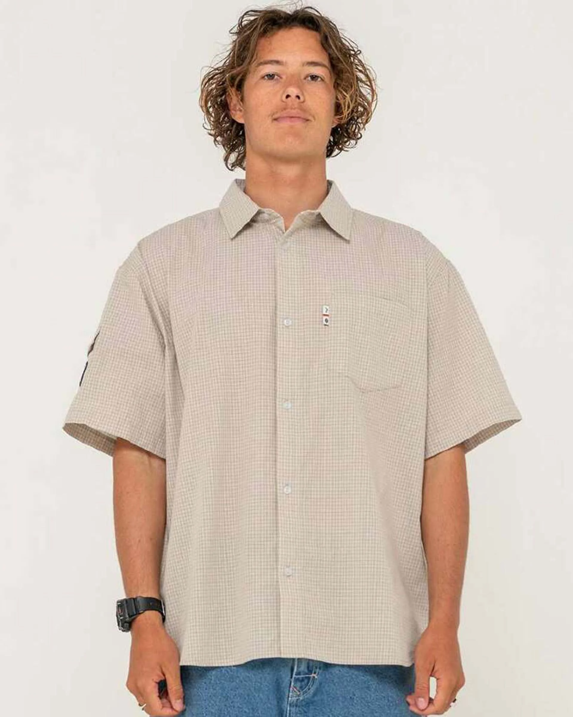 Stasha Pocket S/S Shirt - Light Khaki