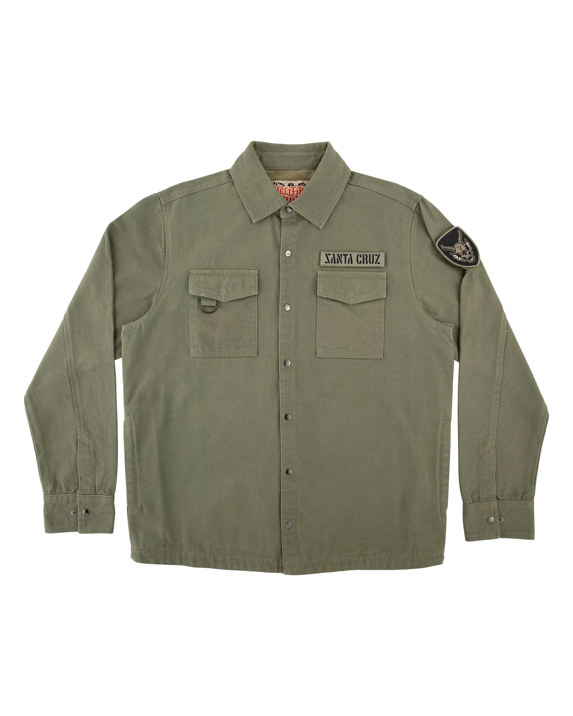 Stranger Things Crawl Military Jacket - Army