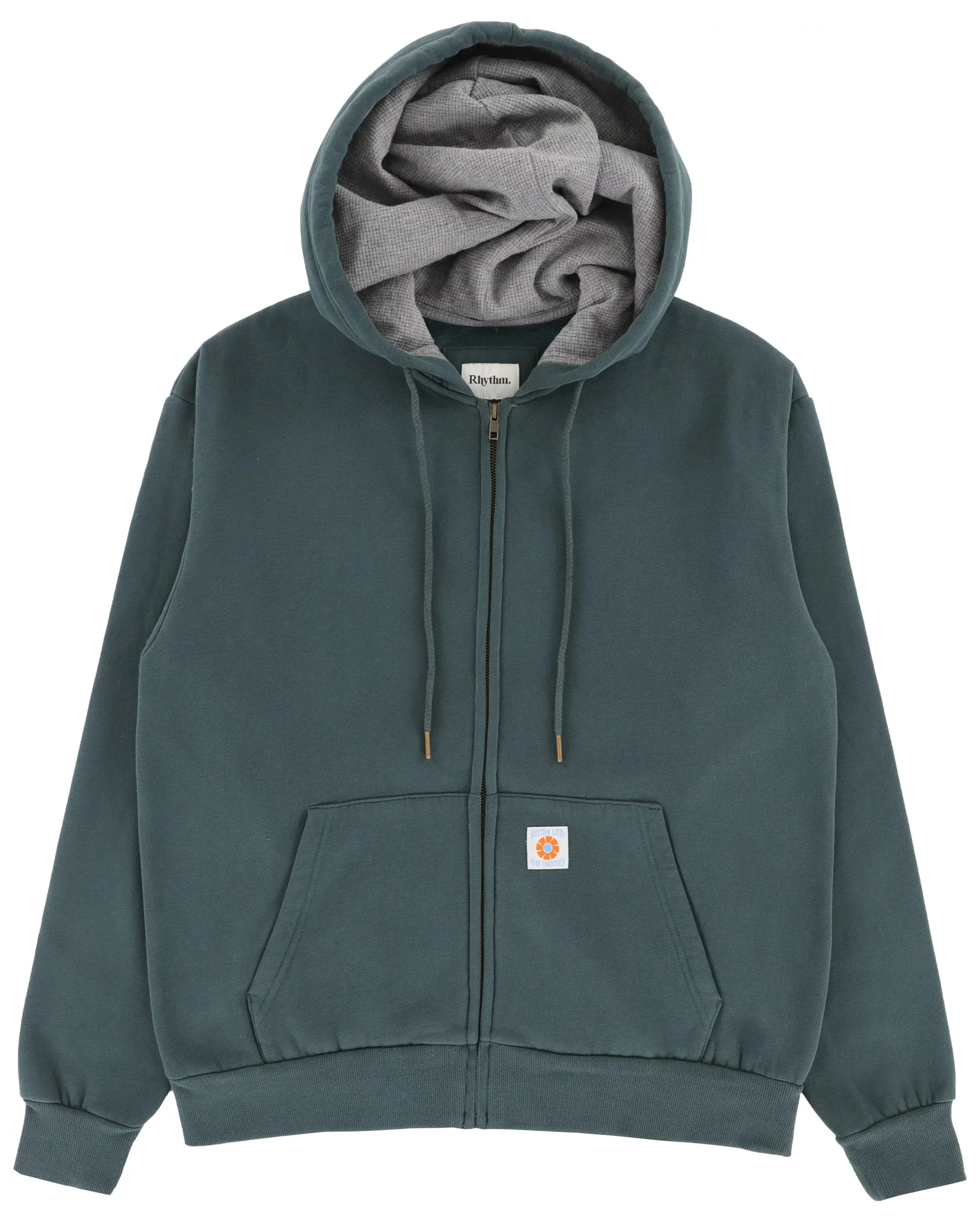 Thermal Fleece Zip Hoodie - Dark Pine