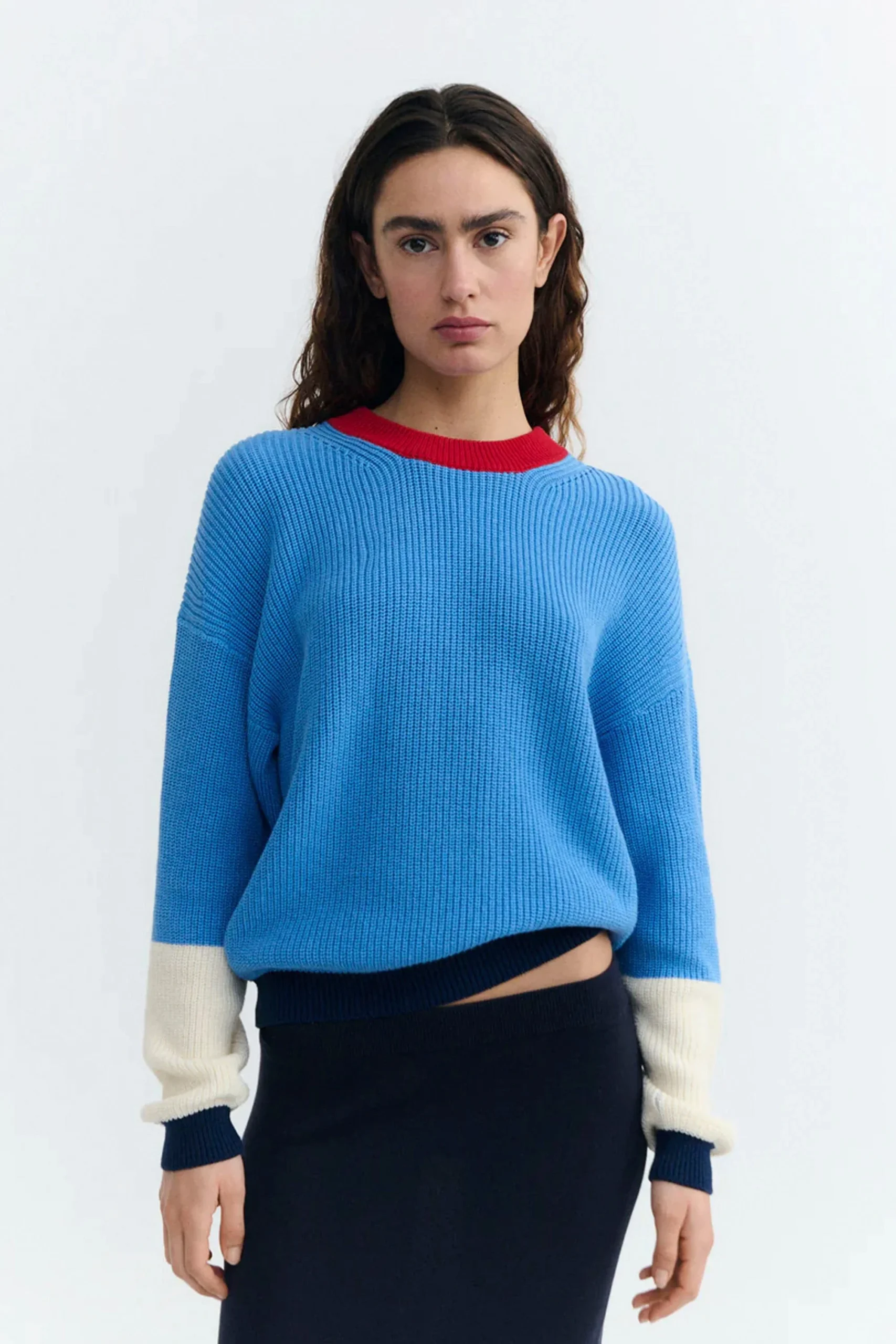 THINKING MU - CARMEN KNITTED SWEATER
