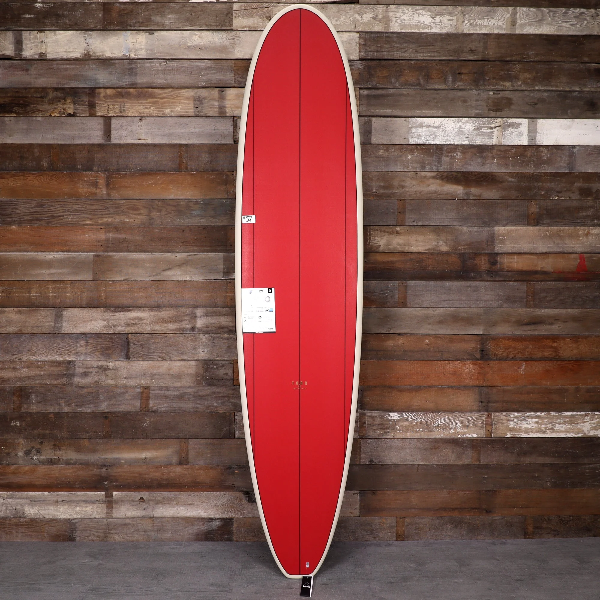 Torq Longboard TET 8'0 × 22 × 3 Surfboard - Admiral Red • DAMAGED
