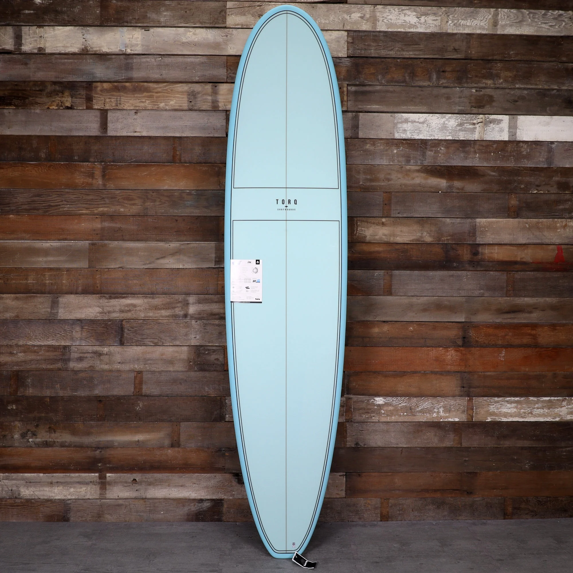 Torq Longboard TET 8'0 × 22 × 3 Surfboard - Blue Pattern
