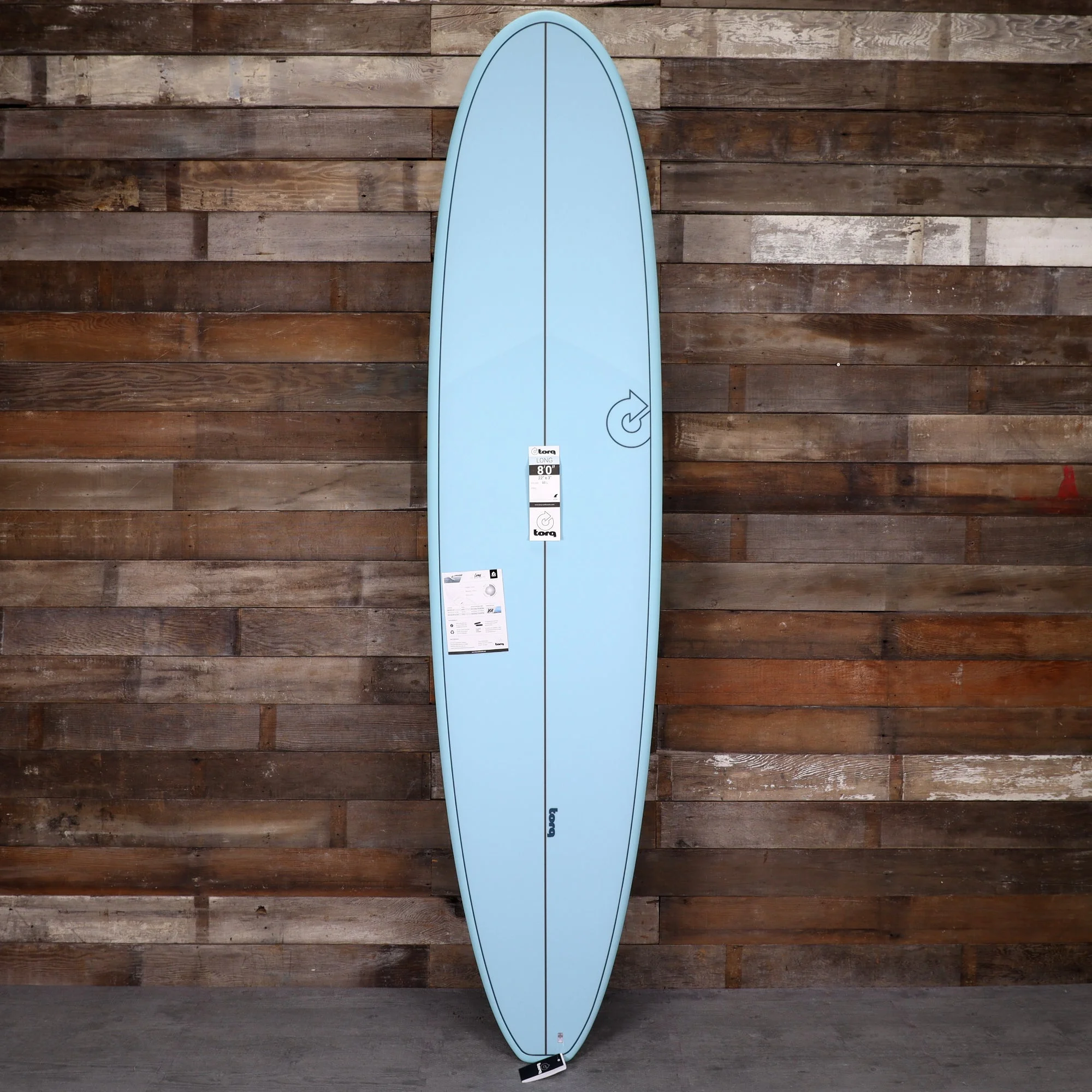 Torq Longboard TET 8'0 × 22 × 3 Surfboard - Pacific Blue