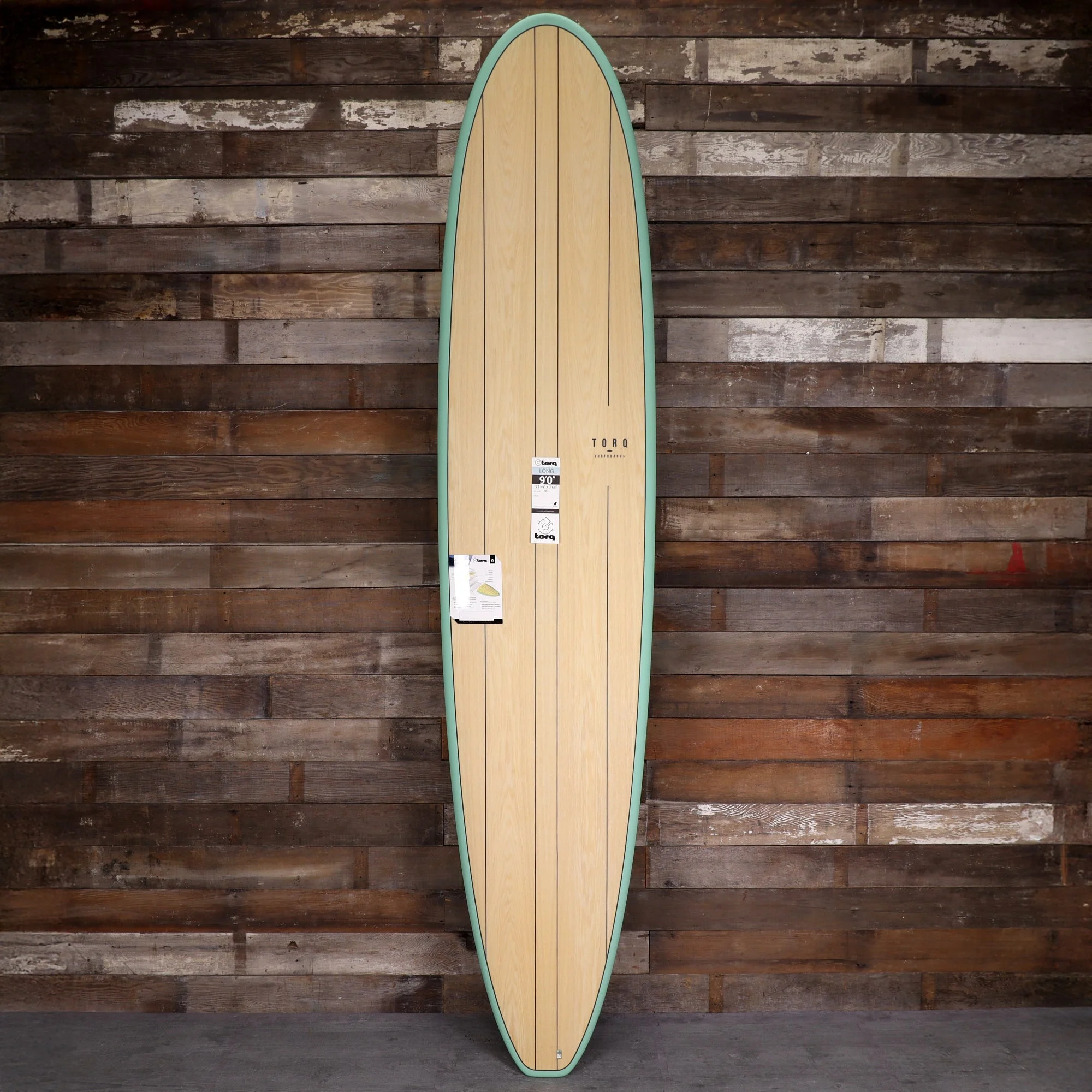 Torq Longboard TET 9'0 × 22 ¾ × 3 ⅛ Surfboard - Palm/Wood