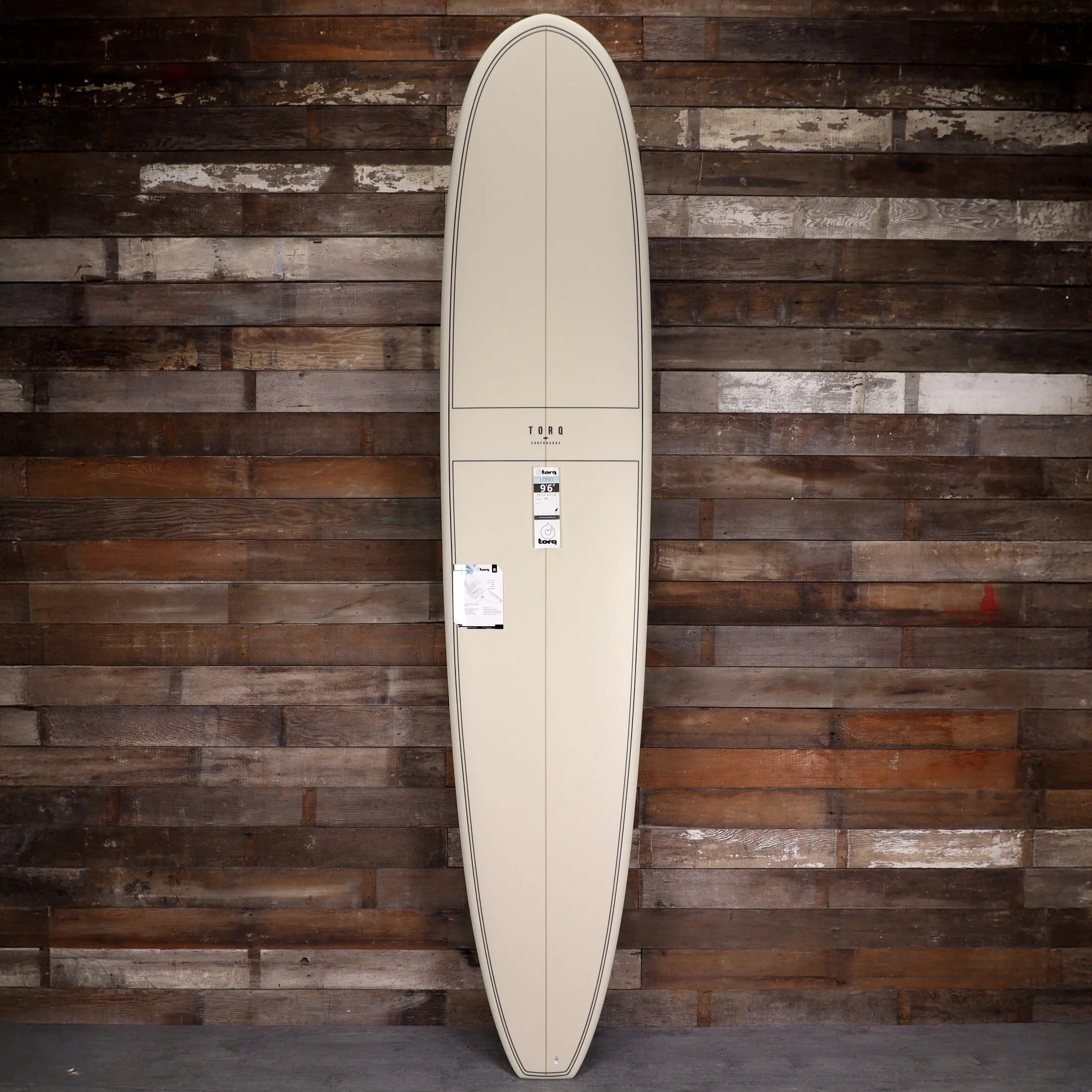 Torq Longboard TET 9'6 × 23 ½ × 3 ¼ Surfboard - Stone Pattern