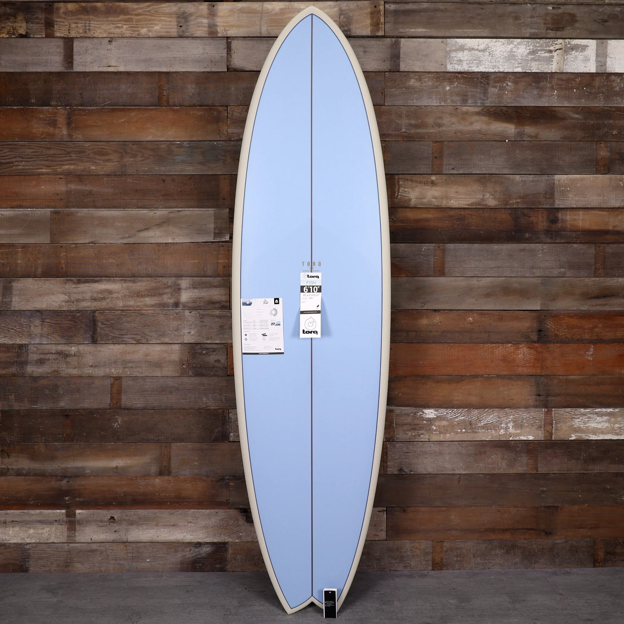 Torq Mod Fish TET 6'10 × 21 ¾ × 2 ¾ Surfboard - Mako Blue