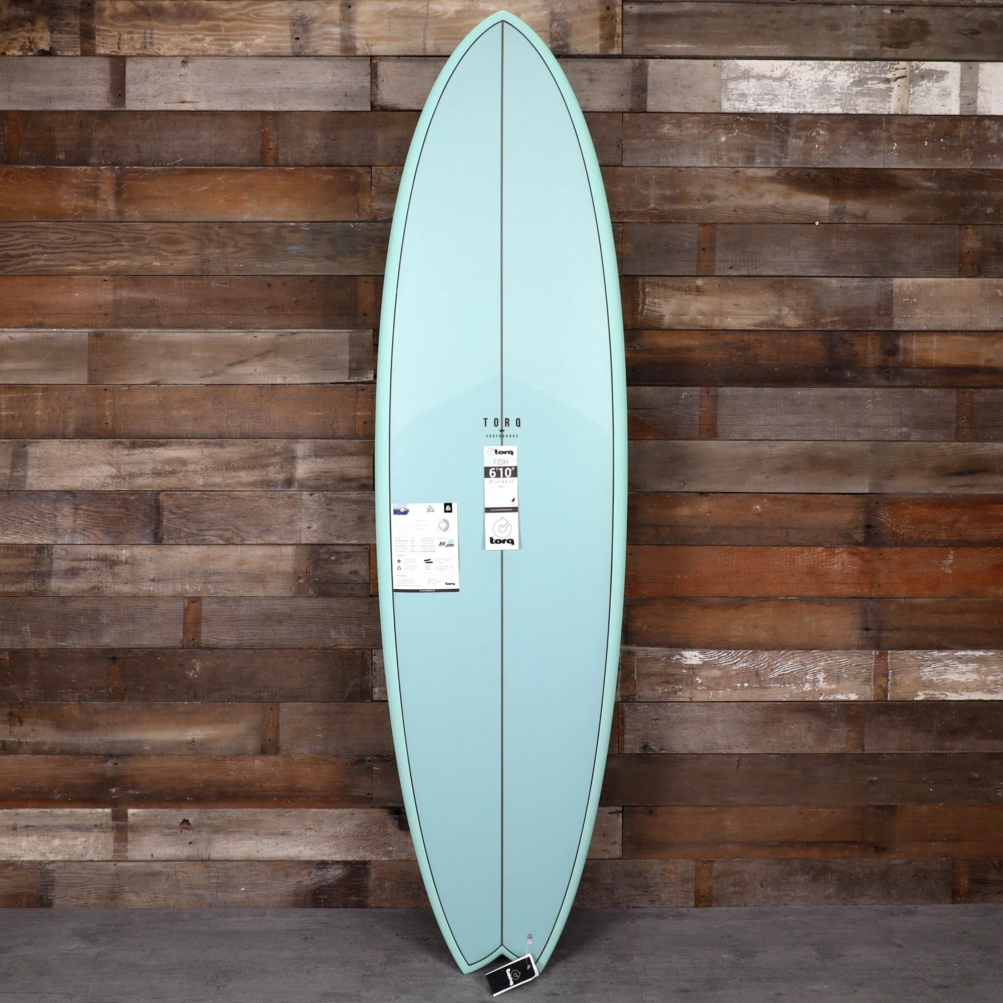 Torq Mod Fish TET 6'10 × 21 ¾ × 2 ¾ Surfboard - Seaglass