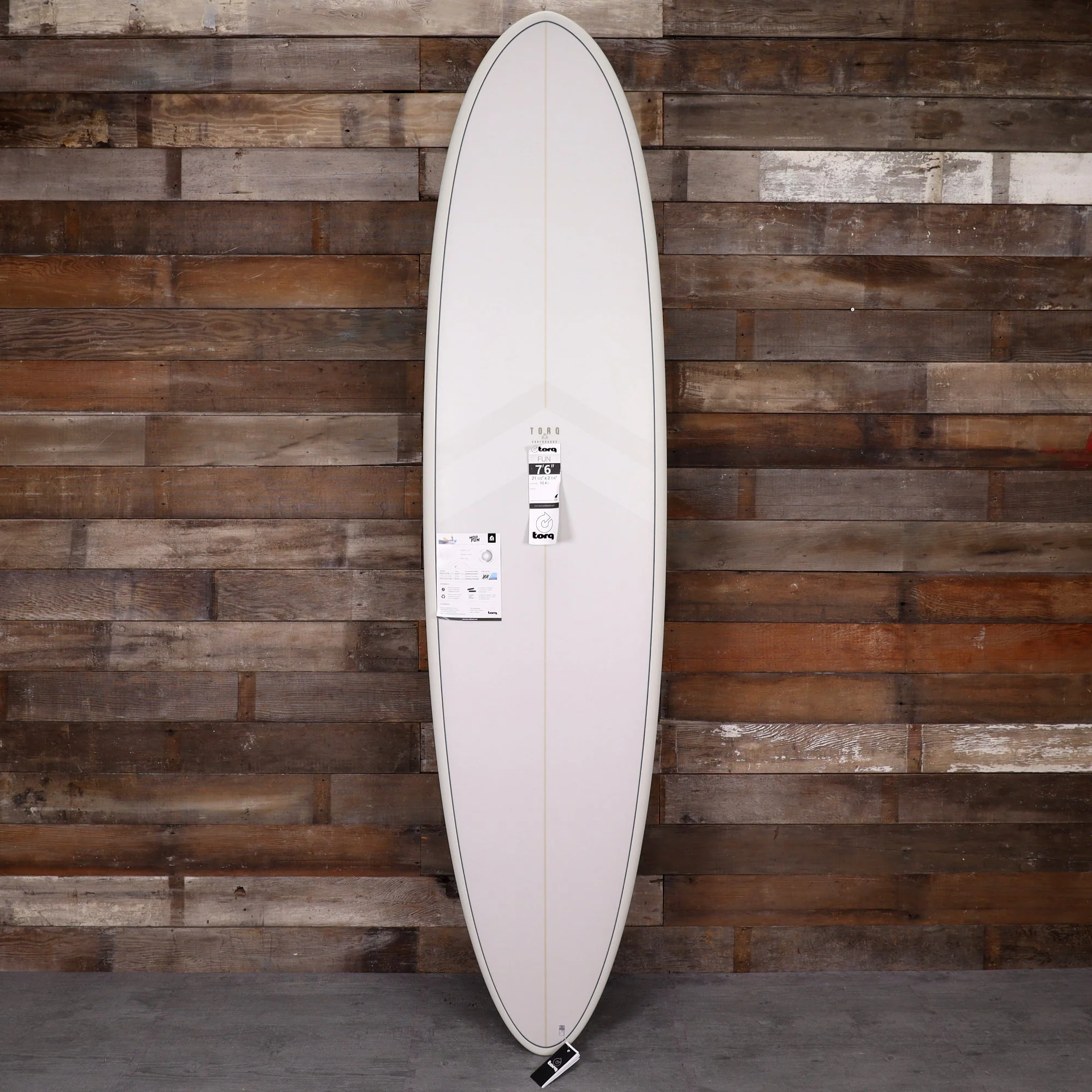 Torq Mod Fun TET 7'6 × 21 ½ × 2 ⅞ Surfboard - Sand • DAMAGED