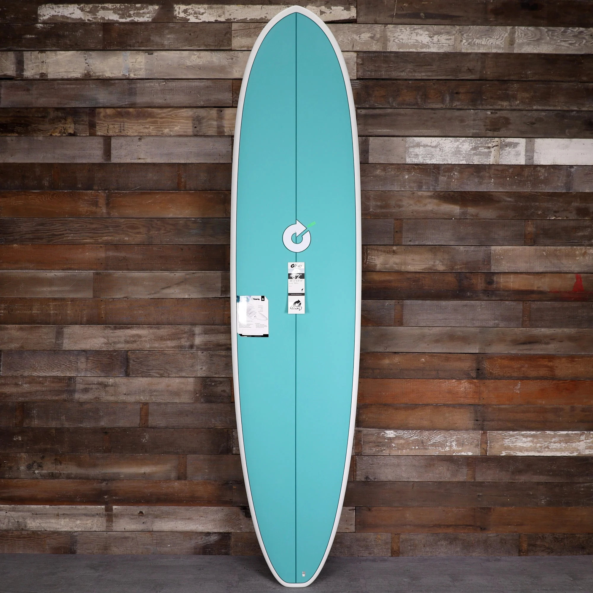 Torq Mod Fun V+ TET 8'2 × 22 ⅞ × 3 ¼ Surfboard - Turquoise • BLEMISH