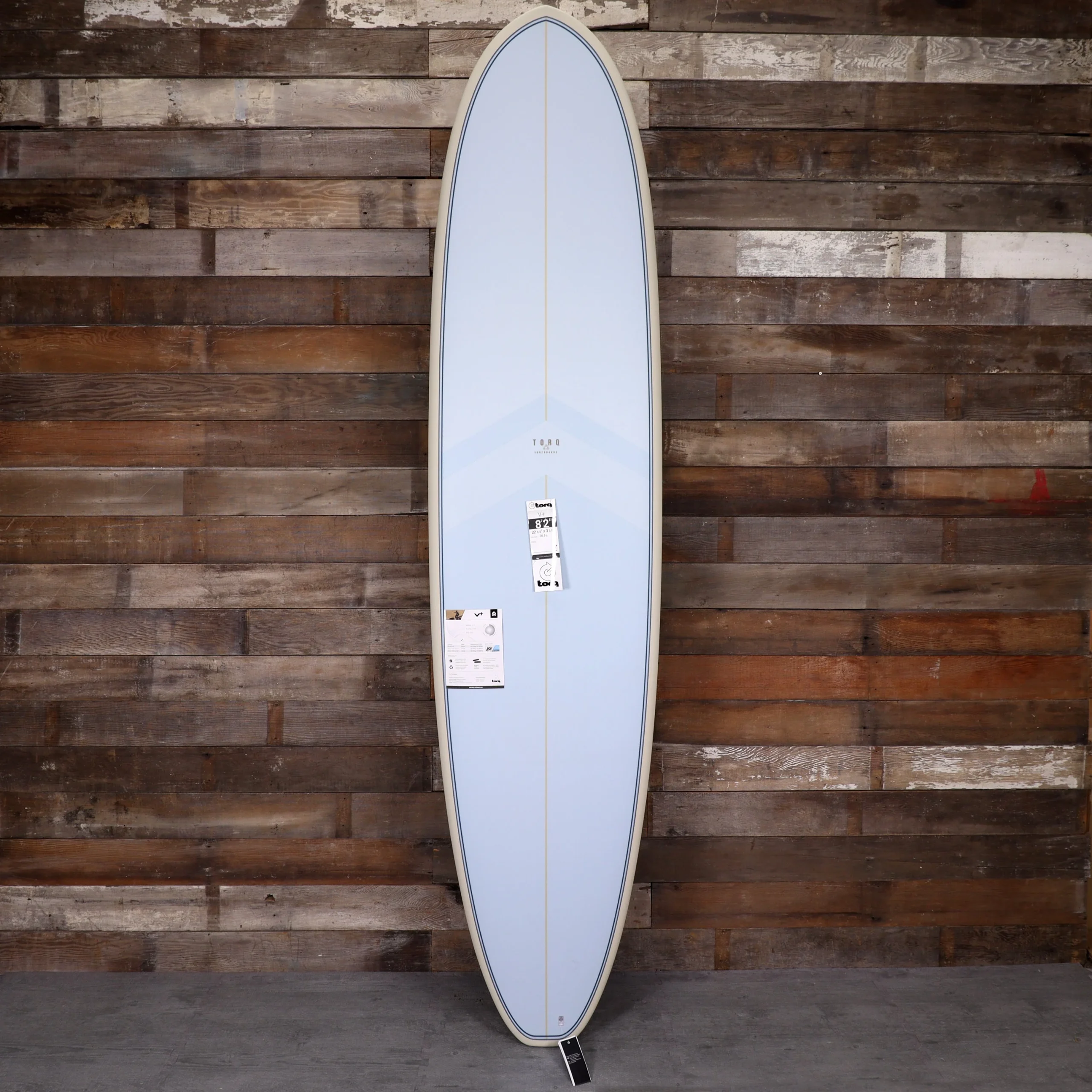 Torq Mod Fun V+ TET 8'2 × 22 ⅞ × 3 ¼ Surfboard - Waikiki Blue