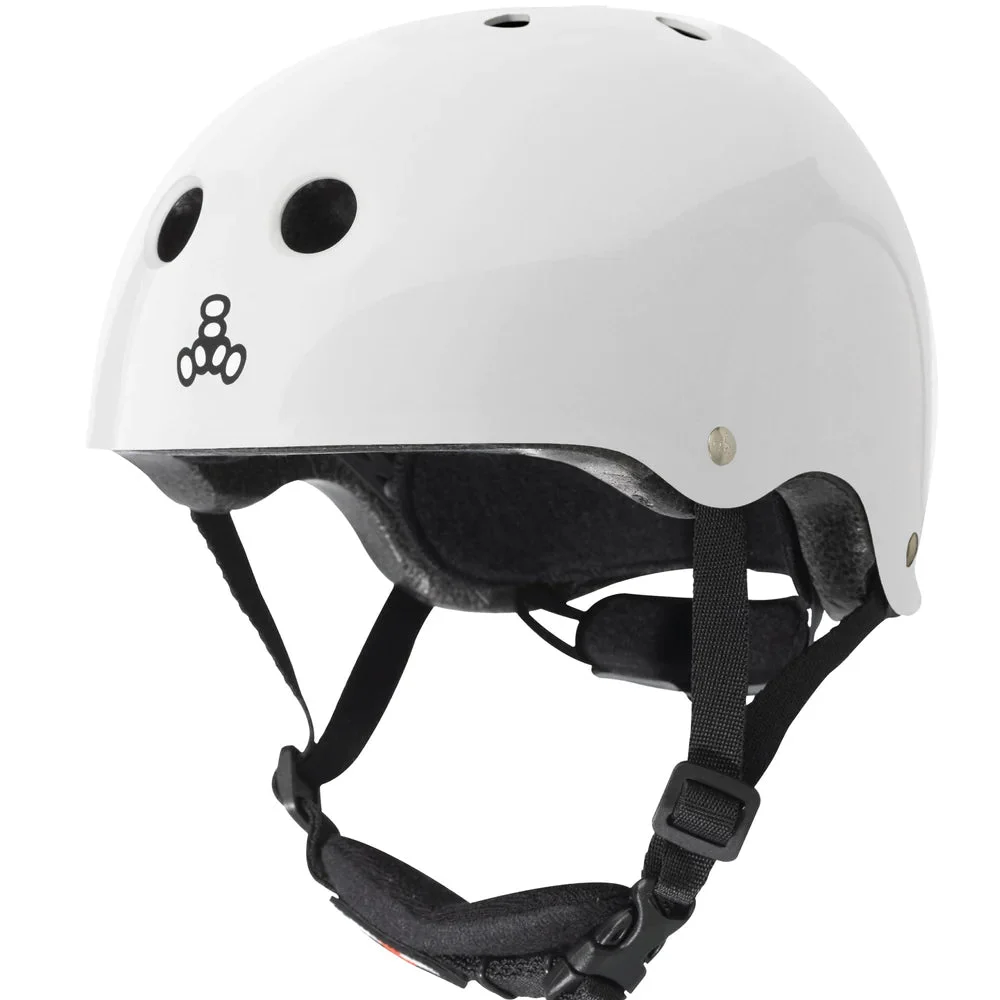 Triple 8 Lil 8 Kids Helmet White Gloss