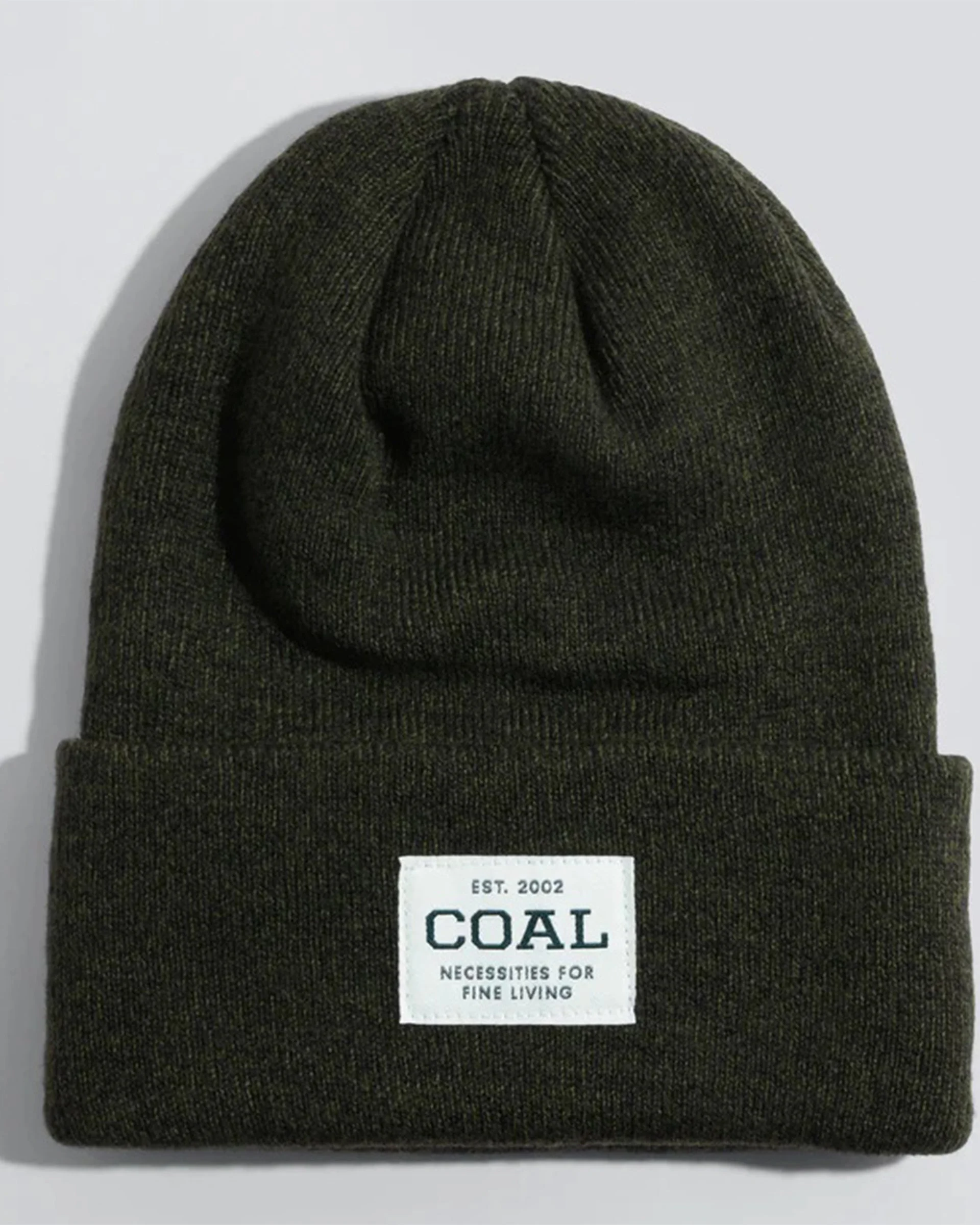 The Uniform Acrylic Knit Cuff Beanie - Olive Black Marle