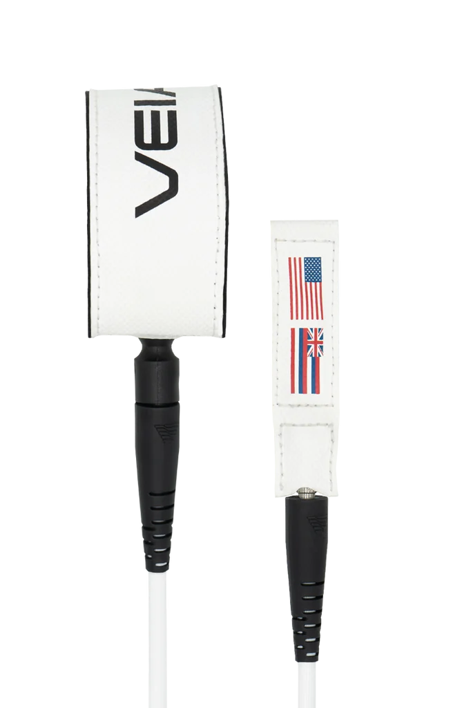 VEIA JJF Pro Leash-USA Orbiter White-6' x 7mm