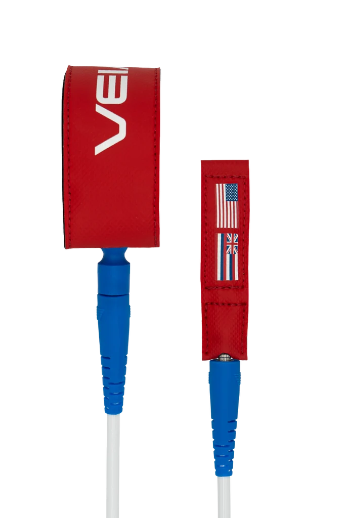 VEIA JJF Pro Leash-USA Red-6' x 7mm