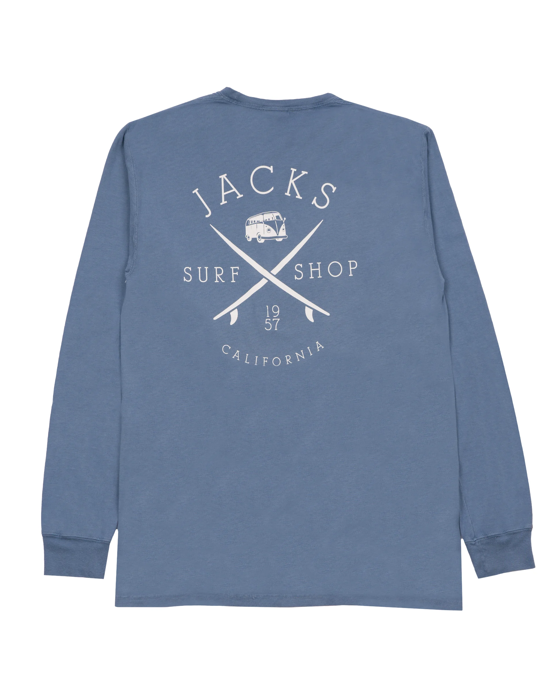 Vintage Bus Stop PGMT L/S Tee - Blue Jean