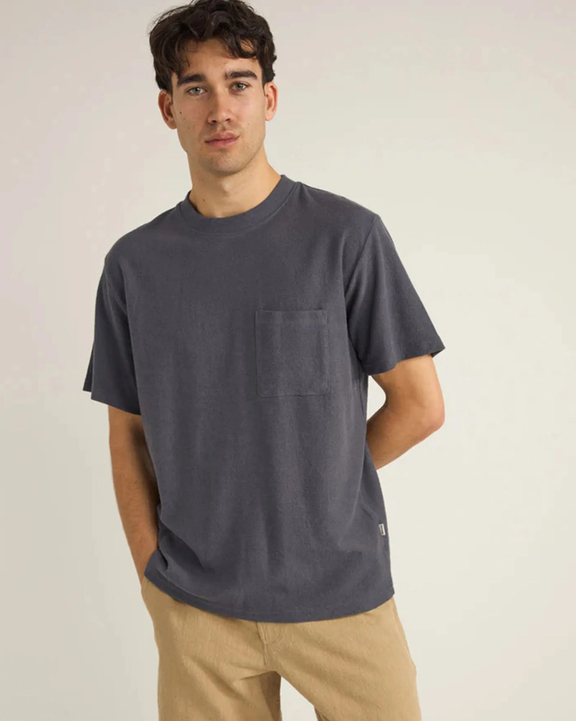 Vintage Terry S/S T-Shirt - Vintage Navy