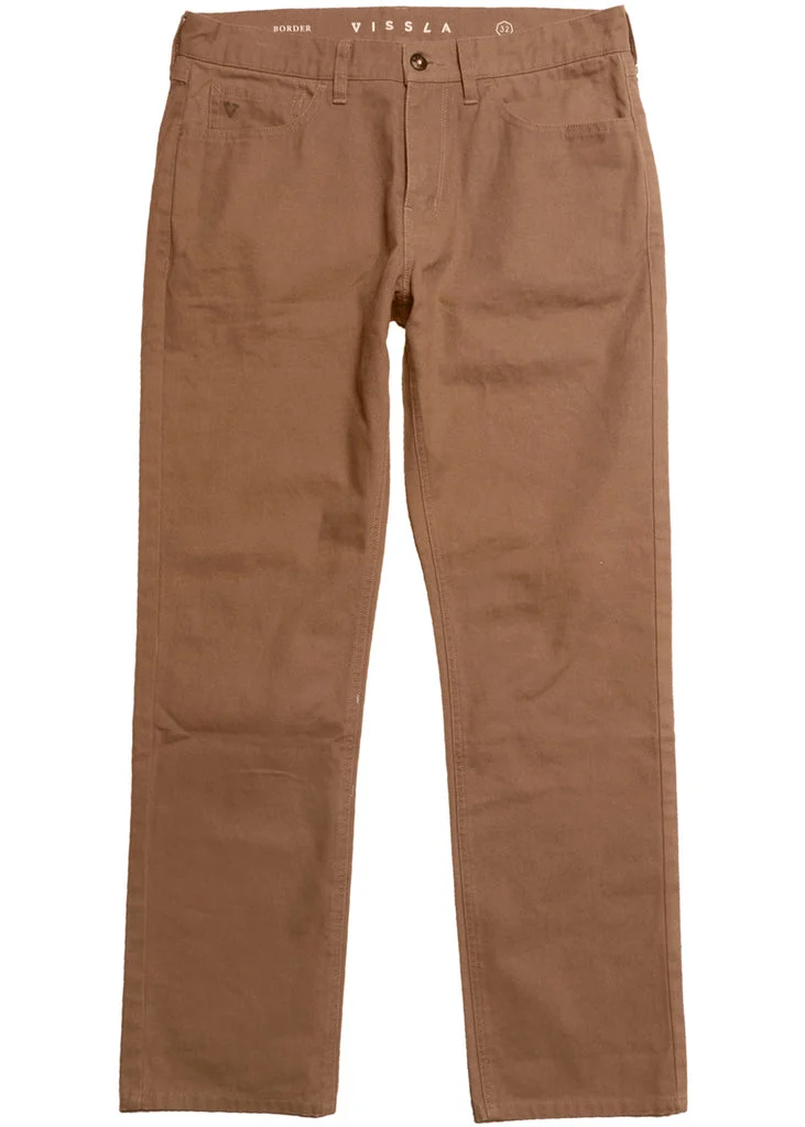 Vissla Border Canvas Pants-Kangaroo