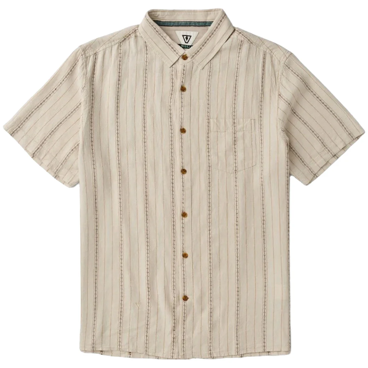 Vissla Linen Pin Short Sleeve Button-Up Shirt