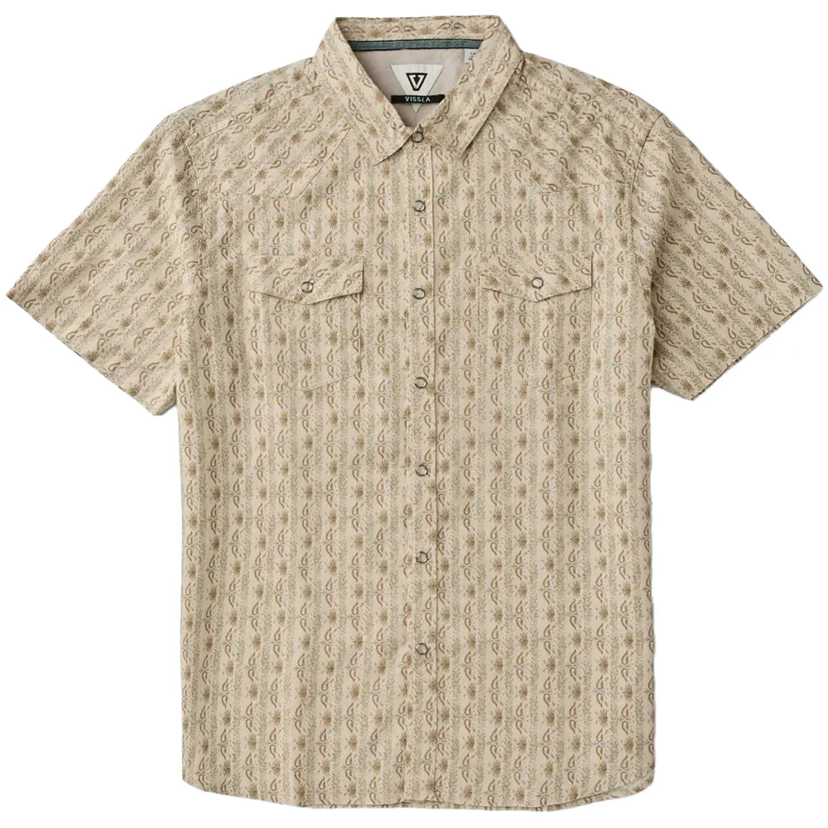 Vissla Out West Short Sleeve Button-Up Shirt