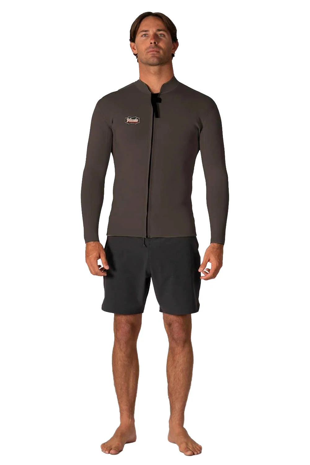 VISSLA - SOLID SETS JACKET - 2MM - LONG SLEEVE - DARK EARTH - MAN