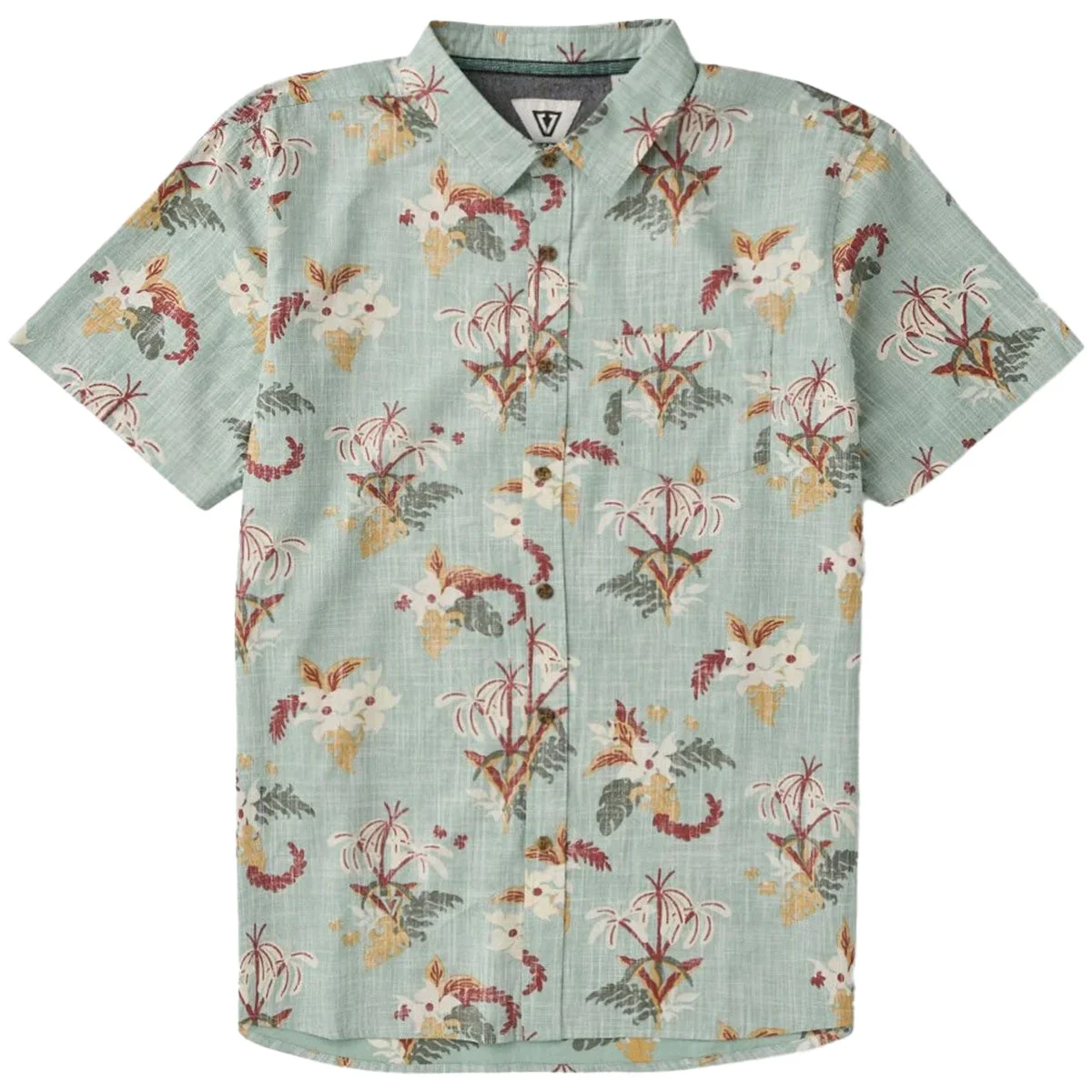 Vissla Sub Tropic Short Sleeve Button-Up Shirt