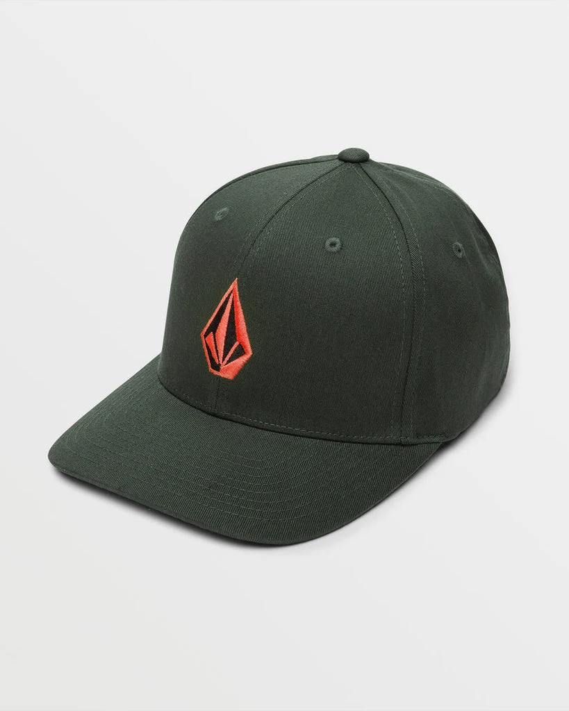 Volcom Full Stone Flexfit Hat Hat-Dark Forest