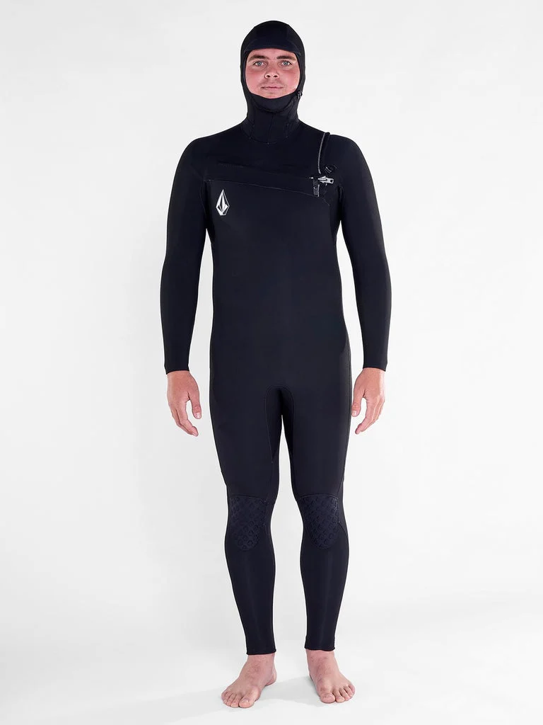 Volcom Modulator 4/3 Hooded Wetsuit-Black