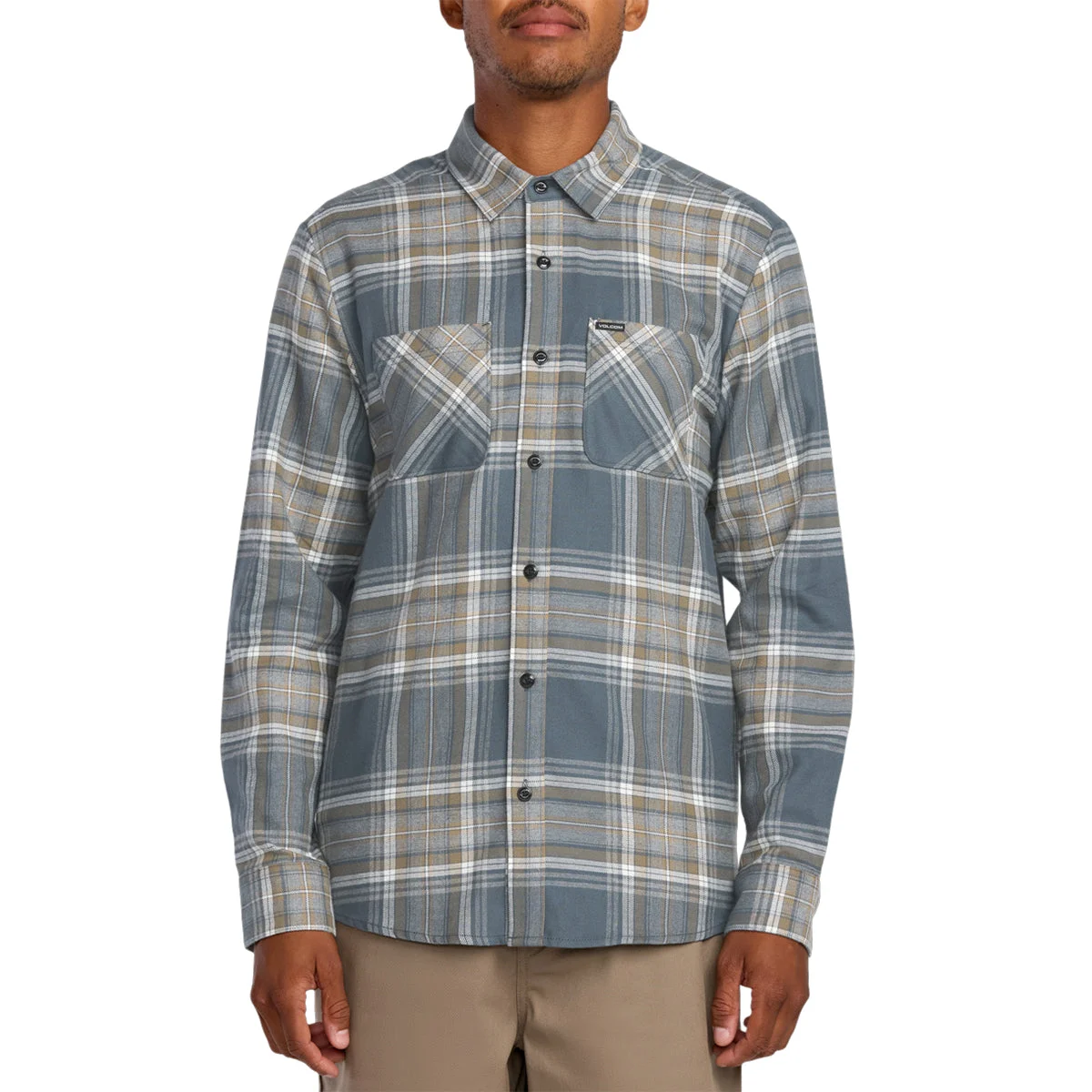 Volcom Netastone Long Sleeve Button-Up Flannel Shirt • 2025