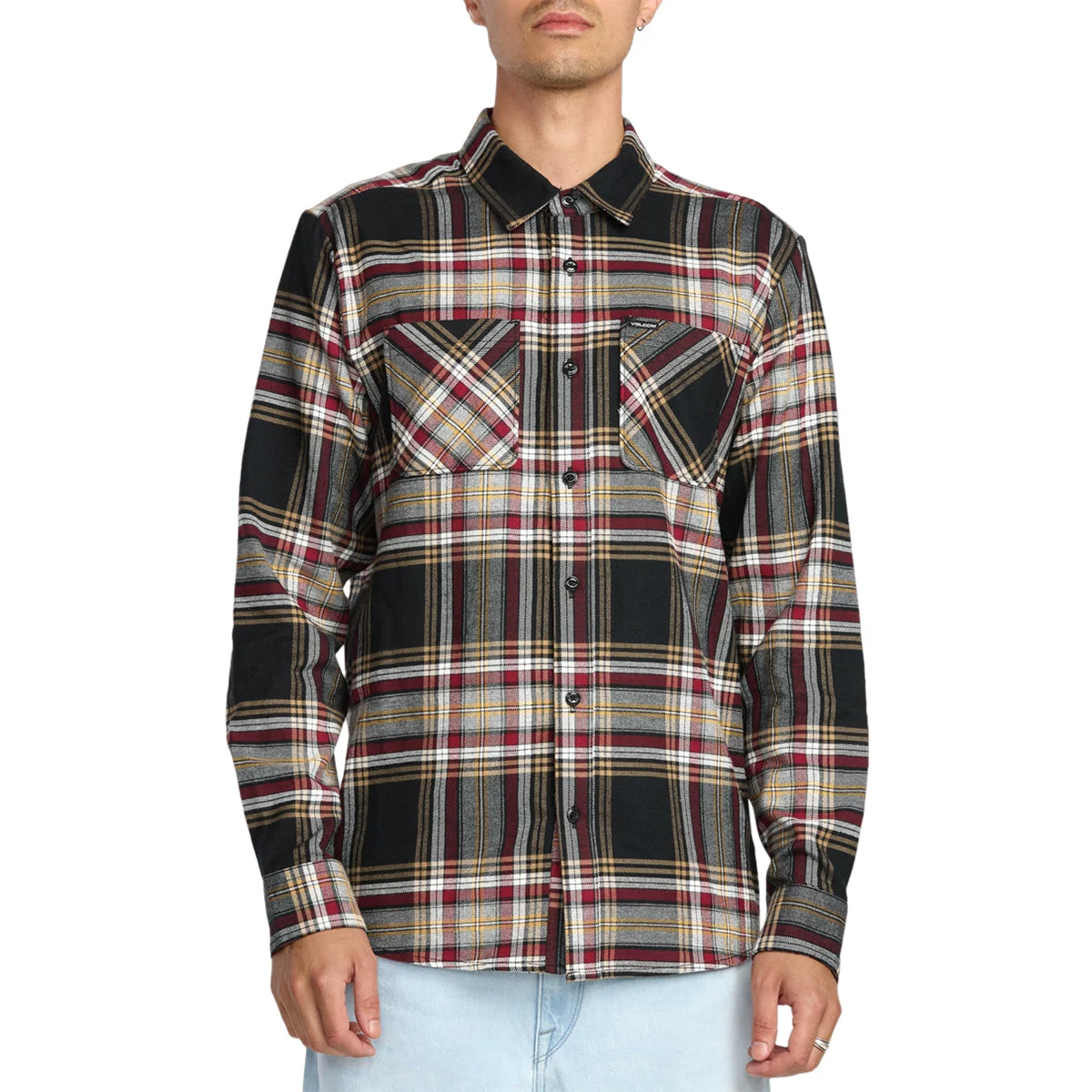 Volcom Netastone Long Sleeve Button-Up Flannel Shirt